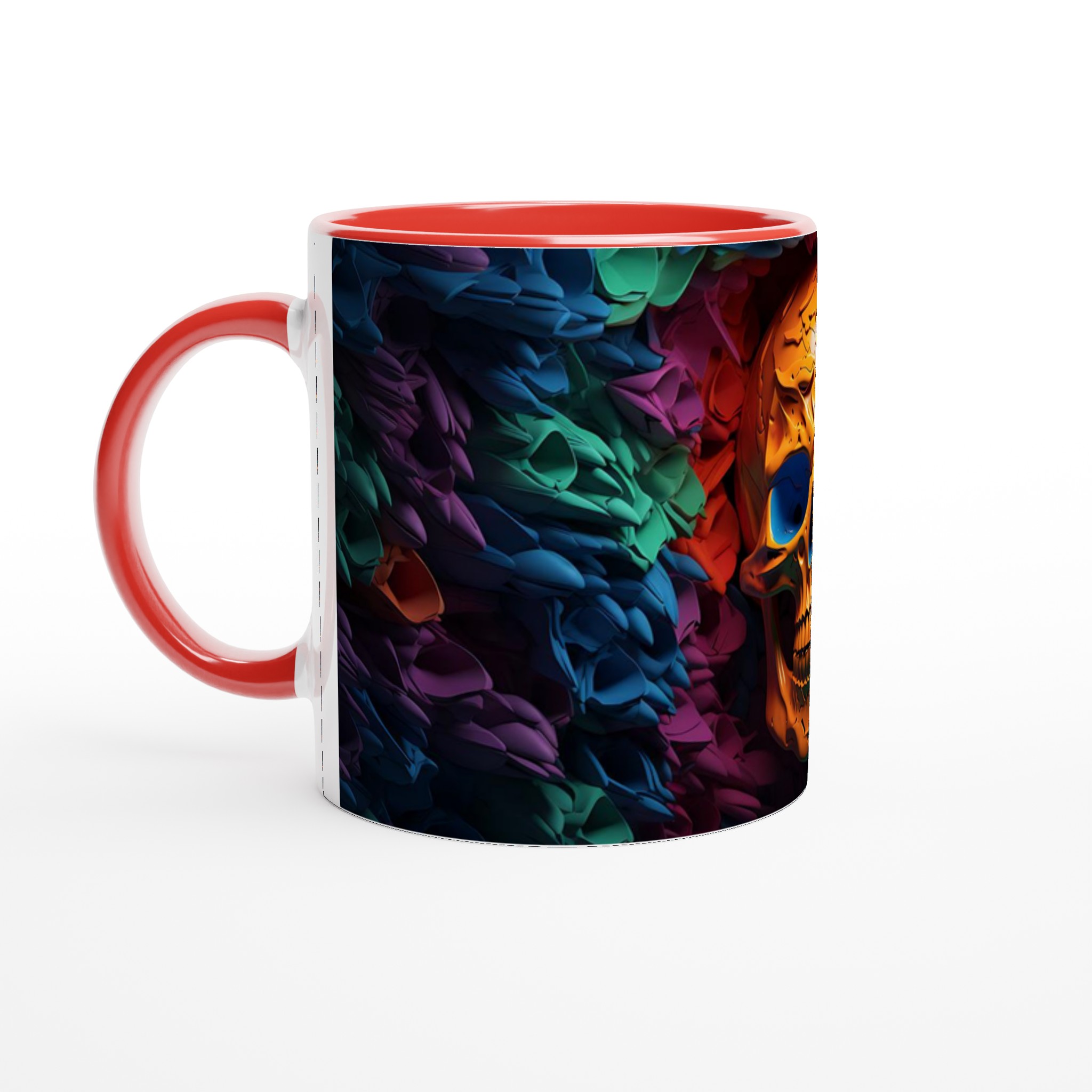 Neon Skull Design 11oz Keramisk Mugg – Välj bland 7 Livfulla Färger för Din Kaffestund 2 92b52bc5-755b-4506-8f2c-2e3ea6e019f7