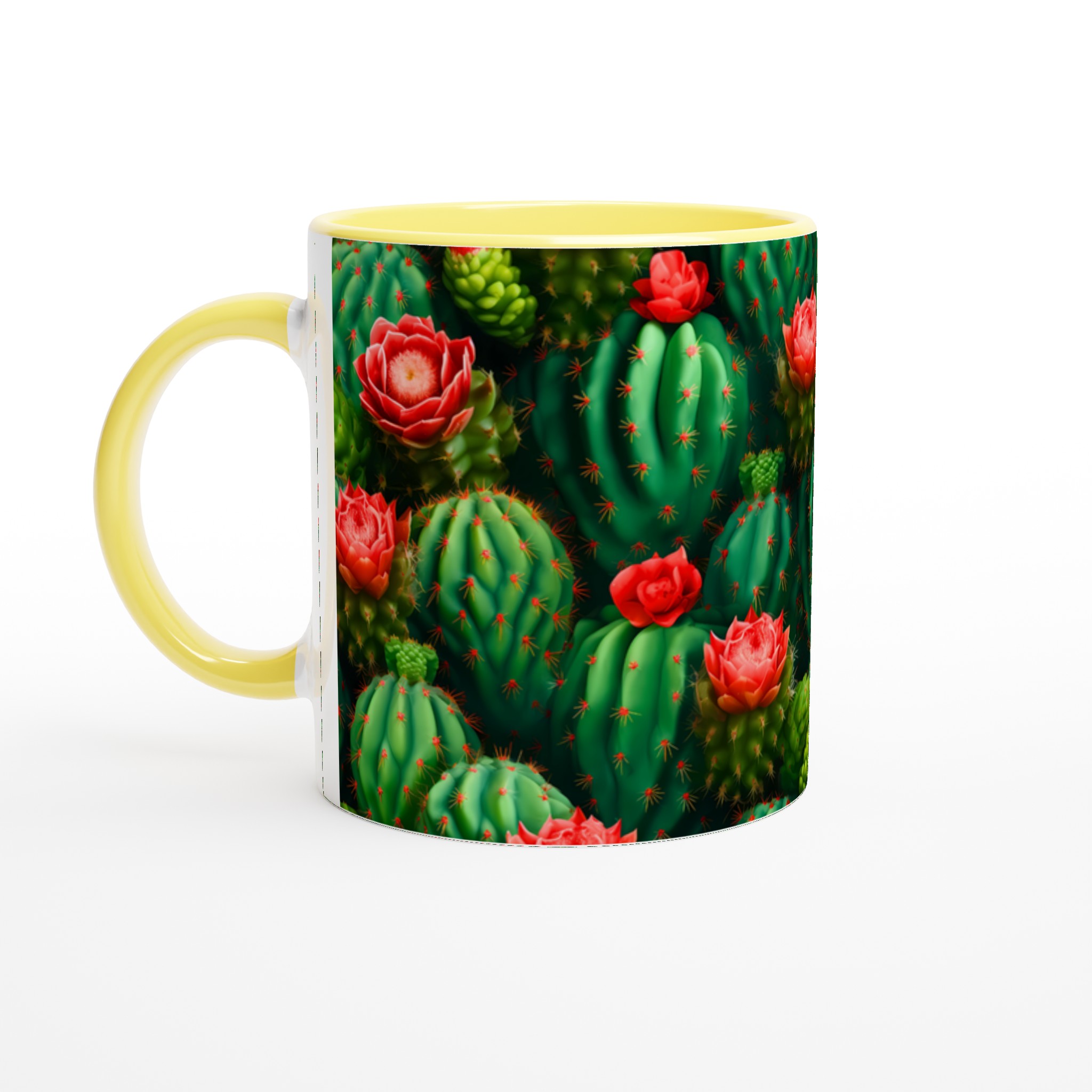 Kaktusblomster Keramikmugg - 11oz, Välj Bland Flera Färger 5 92c947cc-f770-43af-bc0b-b80ad847fa39