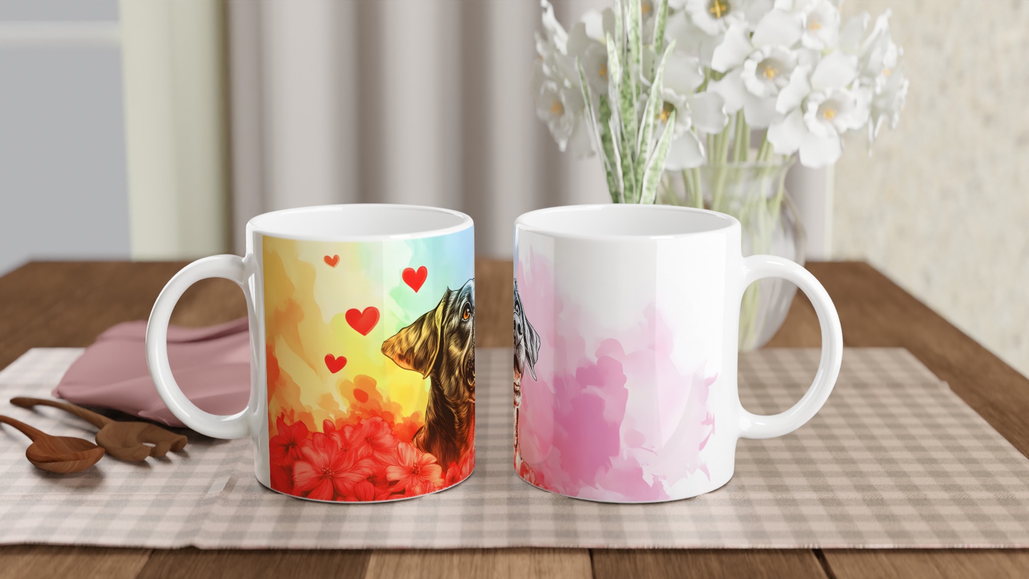 Kärleksfull Labrador Mugg – En Färgstark Keramisk Kaffemugg för Hundälskare, Välj Din Favoritfärg! 10 931e8628-bab4-4ef8-a2f4-f2f81093b808