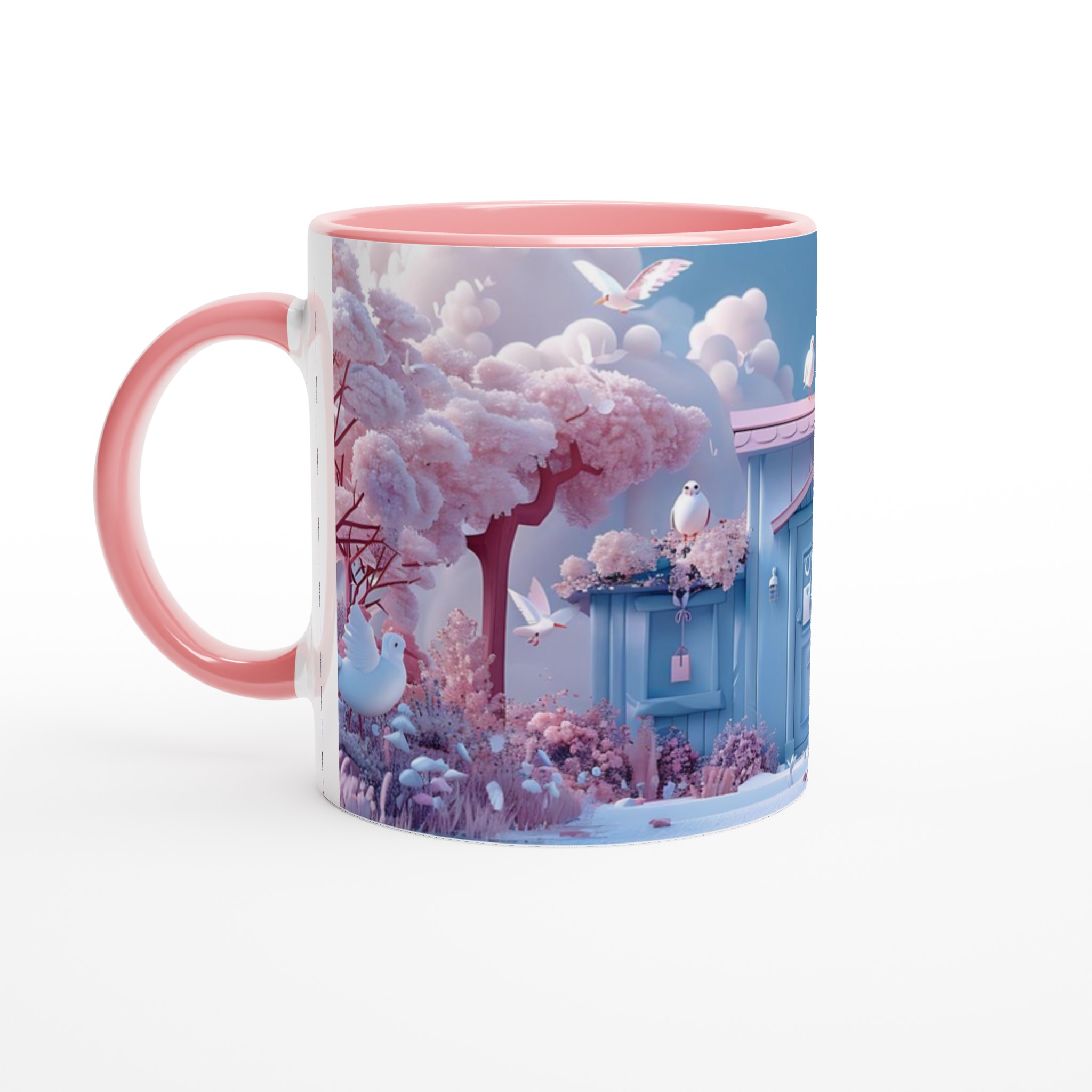 Pastellharmoni Mugg - 11oz Keramikmugg med Drömskt Rosa & Blå Design 6 934098a6-eb6b-46d9-b073-15b6d2e2e0a8
