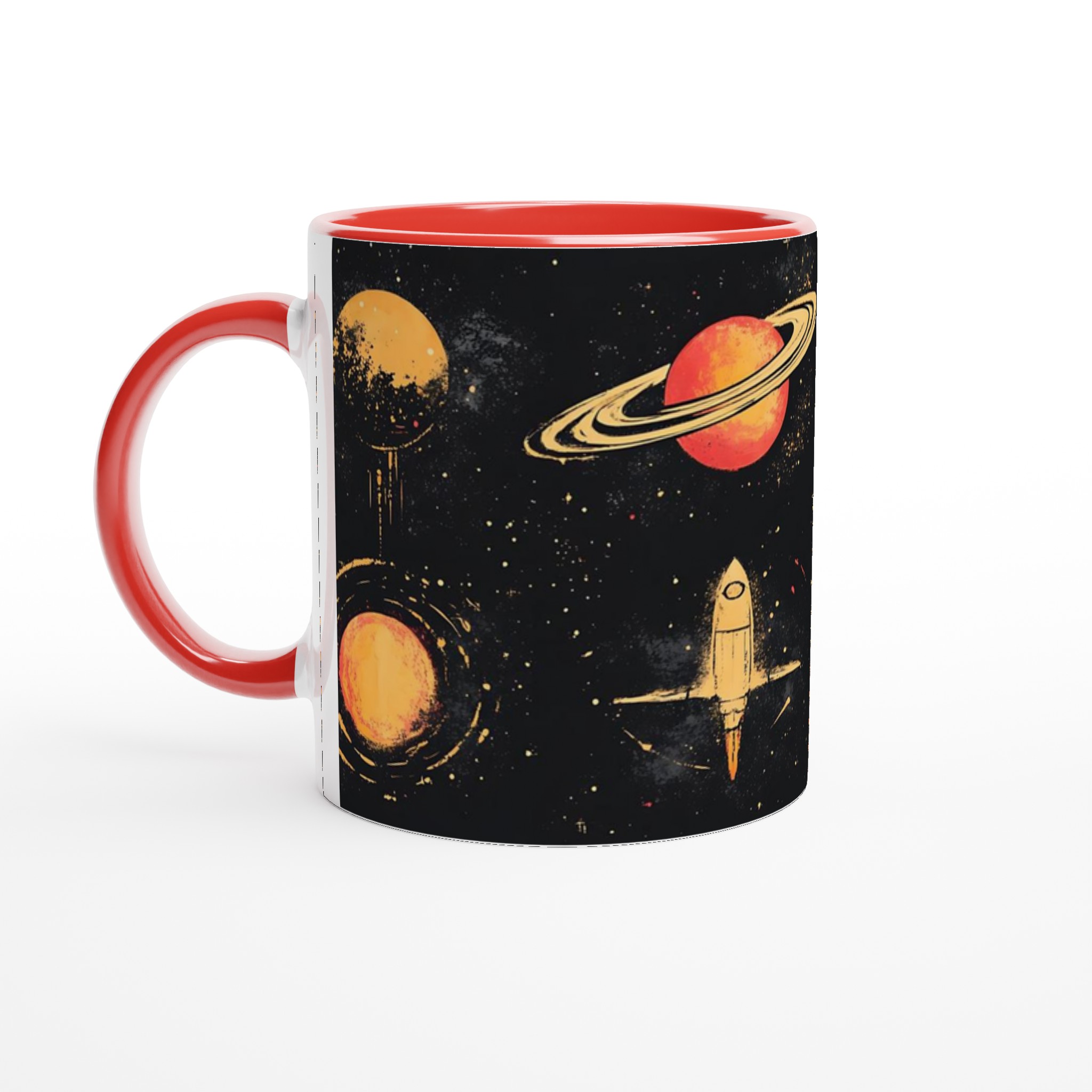 Kosmisk Äventyr Mugg – Rymdskepp & Planeter i Rustik Stil – Välj Din Färg! 5 9354d0d5-a304-4138-a5e4-ffdaa41b663a