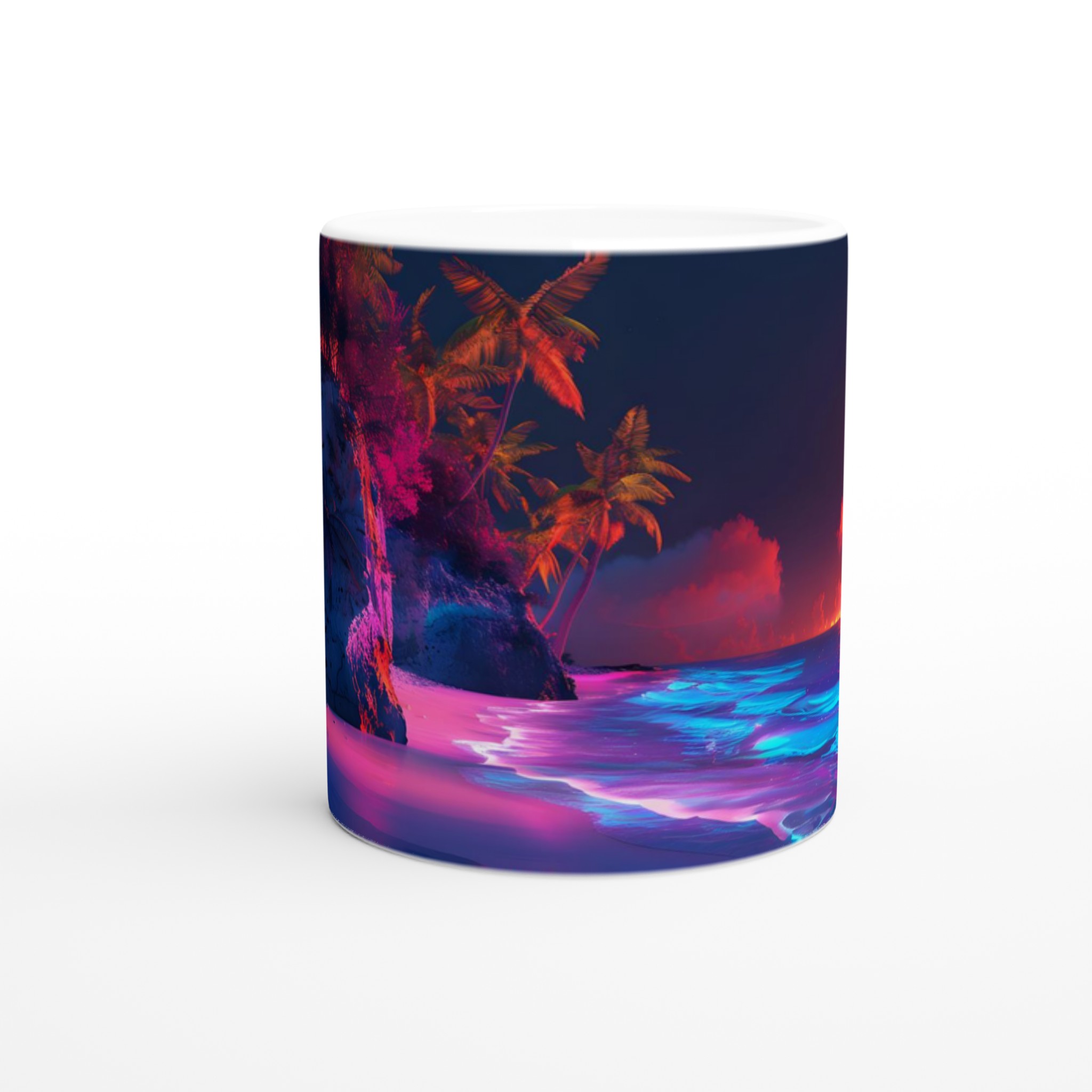 Neon Sunset Strander 11oz Keramisk Mugg – Drömmig Strandvibb i Valfri Färg 8 93887193-4b81-4070-a16a-8b4c0b53aea8