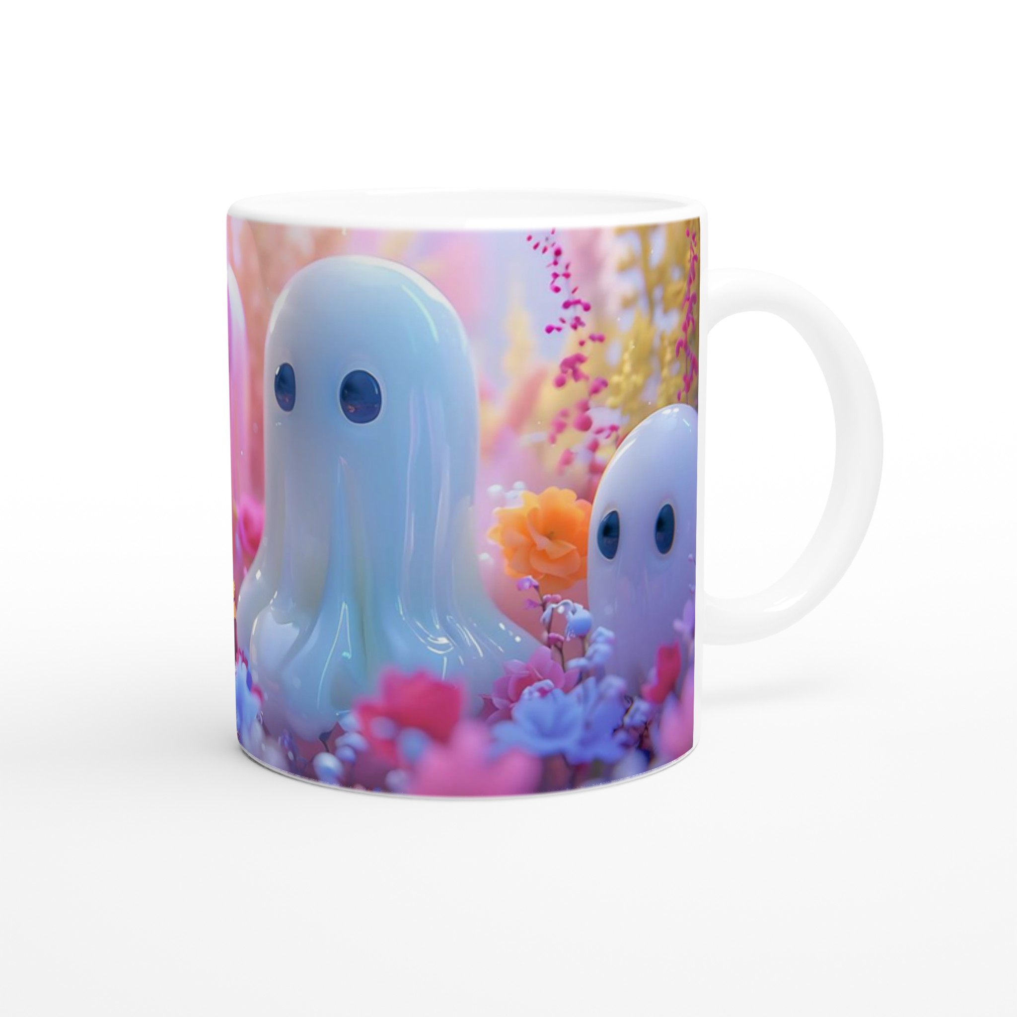 Pastel Ghost Garden 11oz Keramisk Mugg – Drömsk Design i Sju Färger 9 93a165c4-f248-4578-ab32-01e8c64d02aa