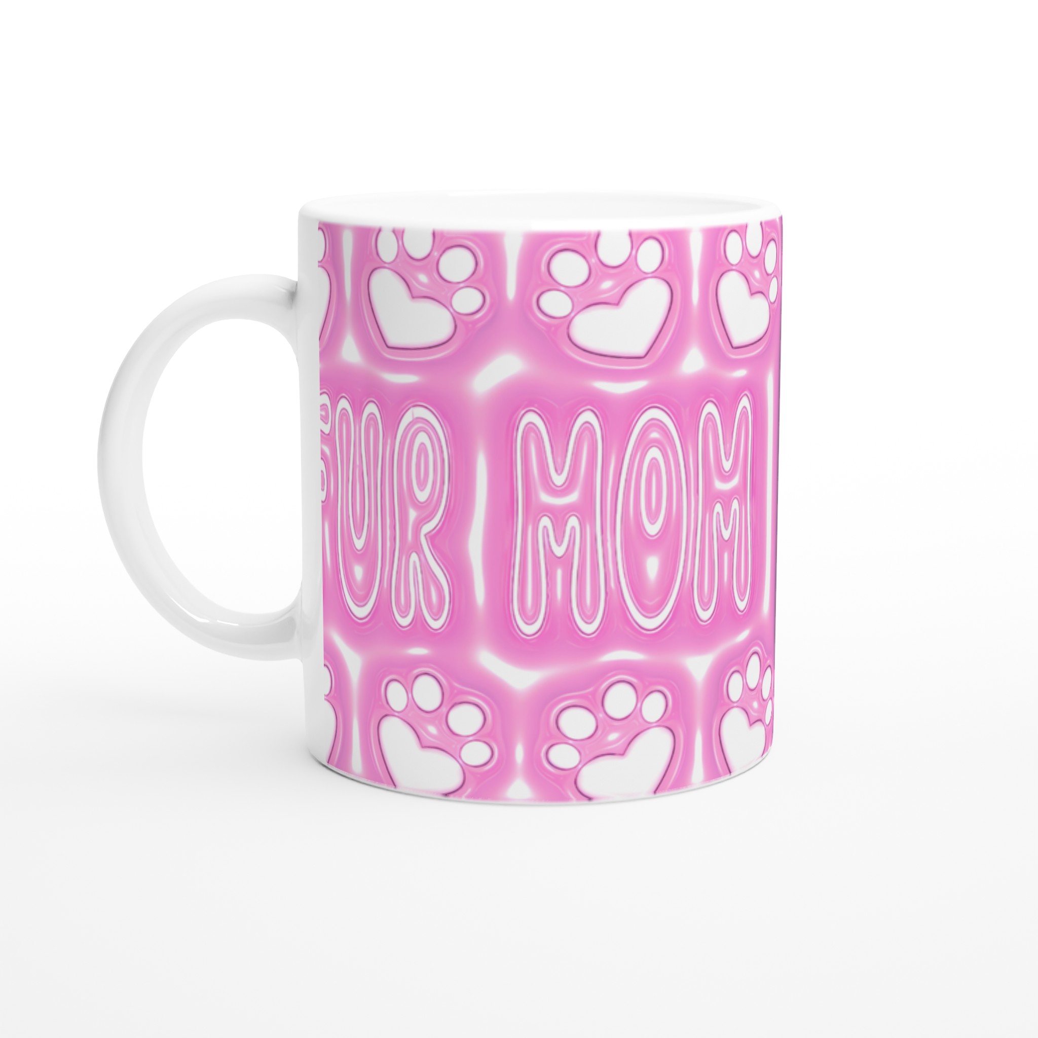 "Fur Mom" Pink Glazed Keramikmugg – Perfekt Gåva för Katt- och Hundälskare, Välj din färg! 1 93d155d0-fe87-4ef4-9cbe-adb1f1e760bb