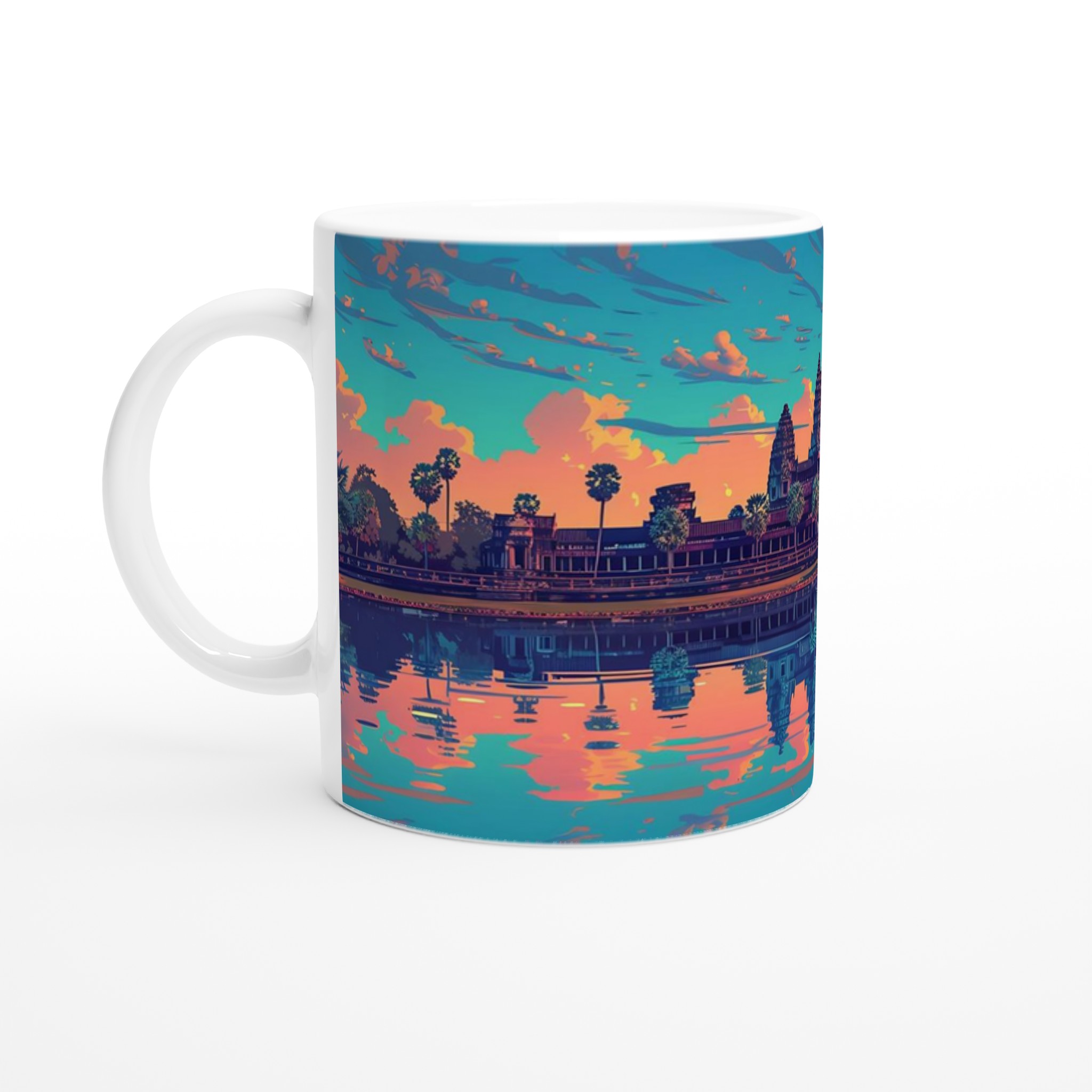 Angkor Wat Soluppgång Konstnärlig Mugg – Färgstark Keramikmugg 11oz 1 93dcf053-b0b5-420a-9f48-2e29cd0822b9