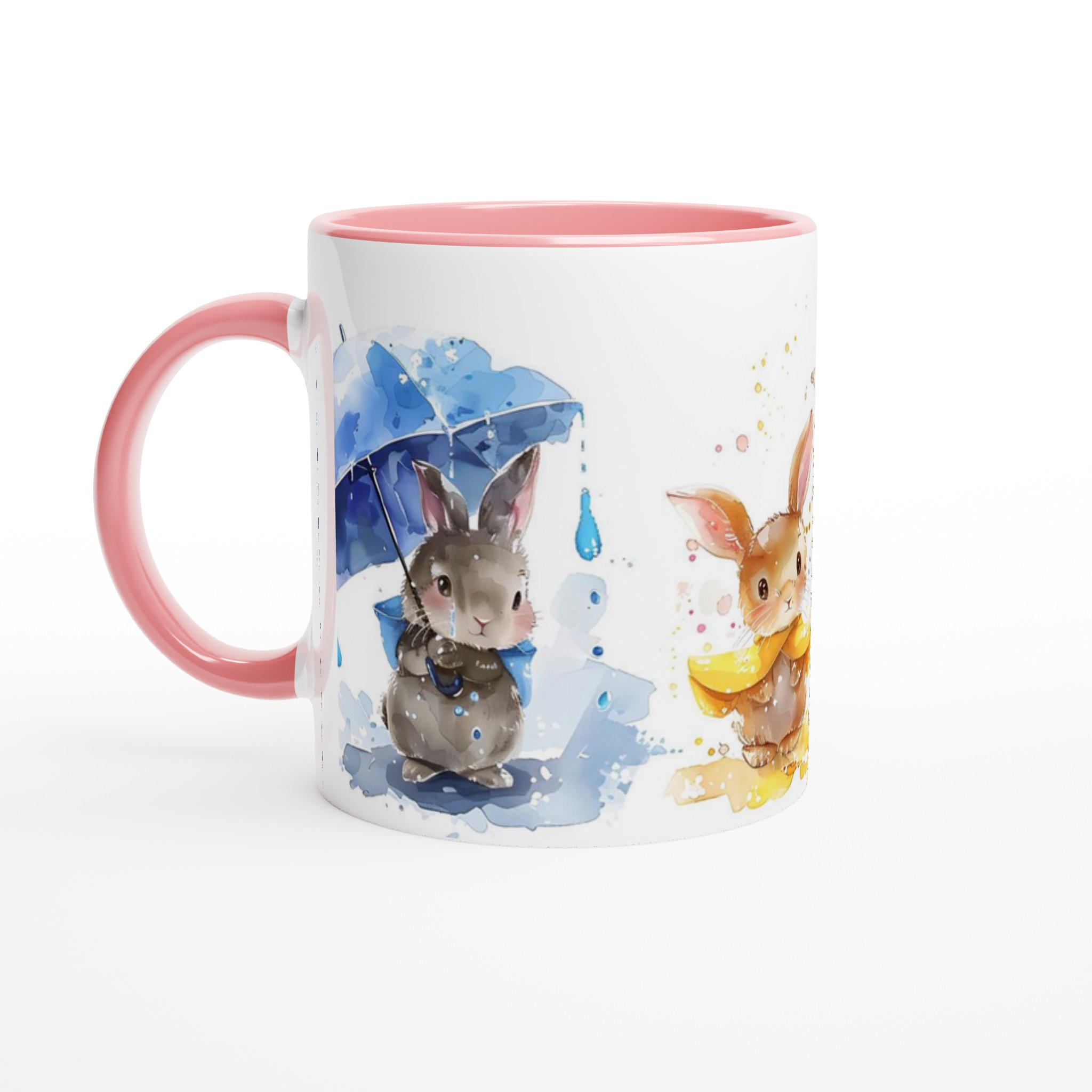 Söta Vattenfärgskaniner 11oz Keramisk Mugg – Lekfull Design i Valfri Färg! 6 941ea484-ef5d-4338-8127-7babe4de721d