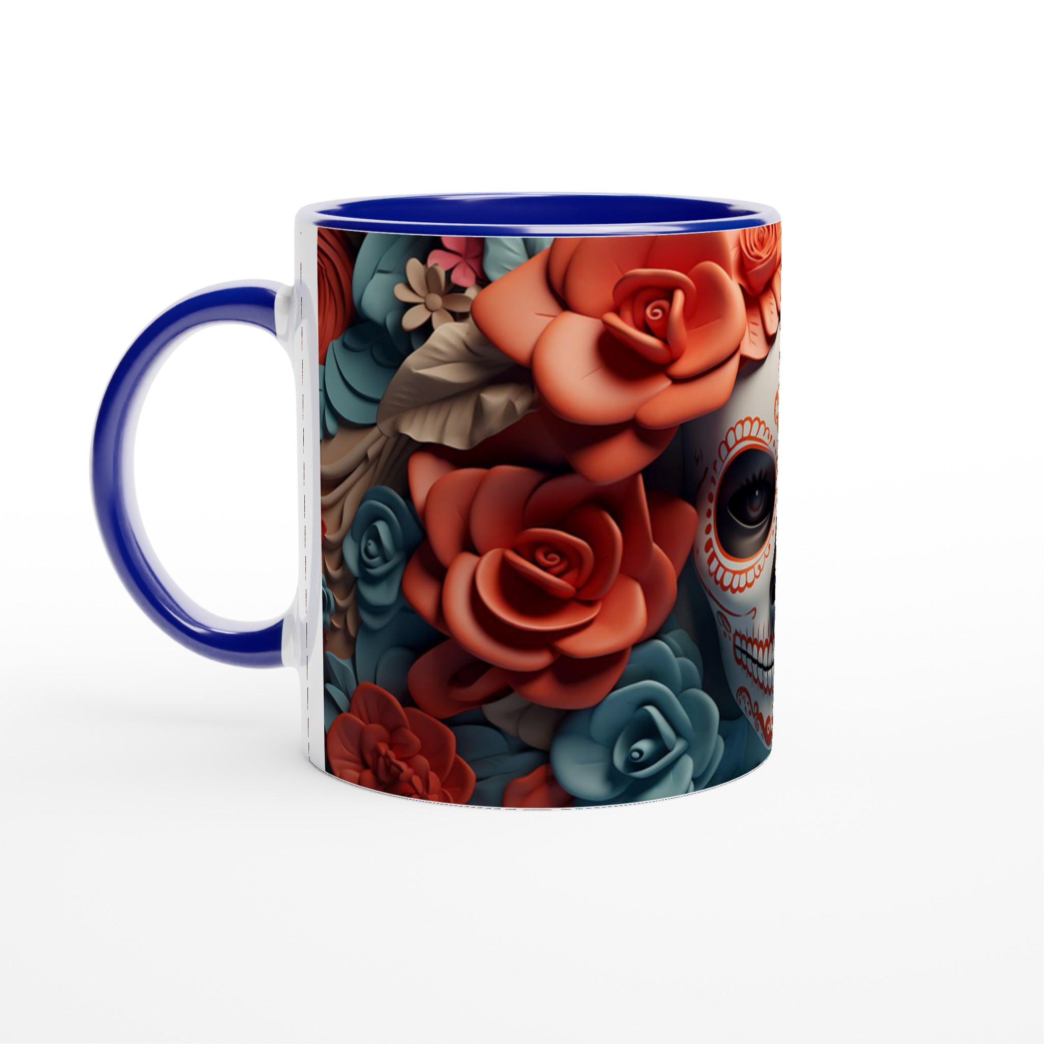 Sugar Skull Elegans Keramikmugg – Välj bland 7 Livfulla Färger 4 948006a2-5fe9-4415-afdd-f96df9119439