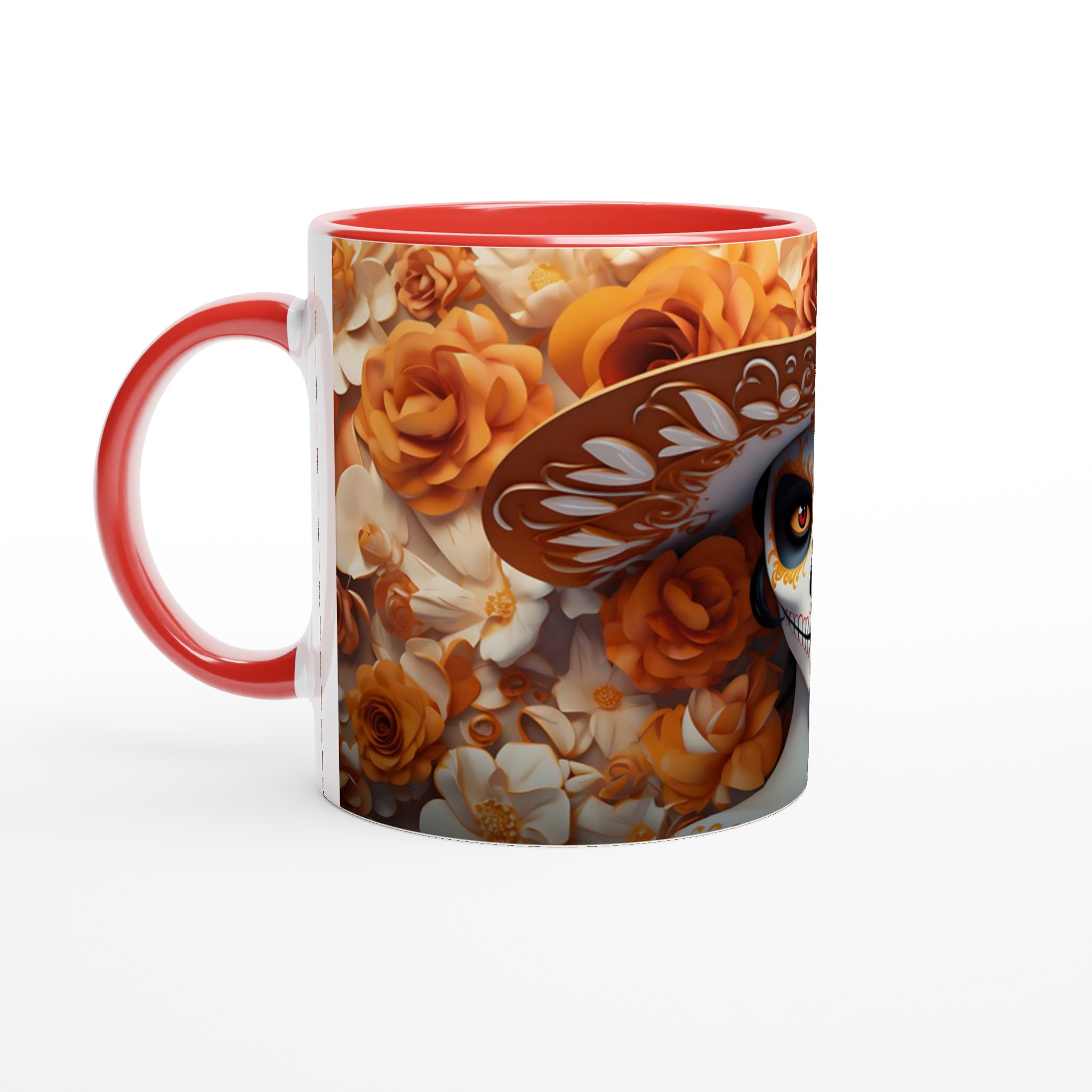 Catrina Inspirerad Keramikmugg – Elegant Day of the Dead Design i Din Valda Färg! 2 9484c937-1ce2-4346-894b-1f76335408ed