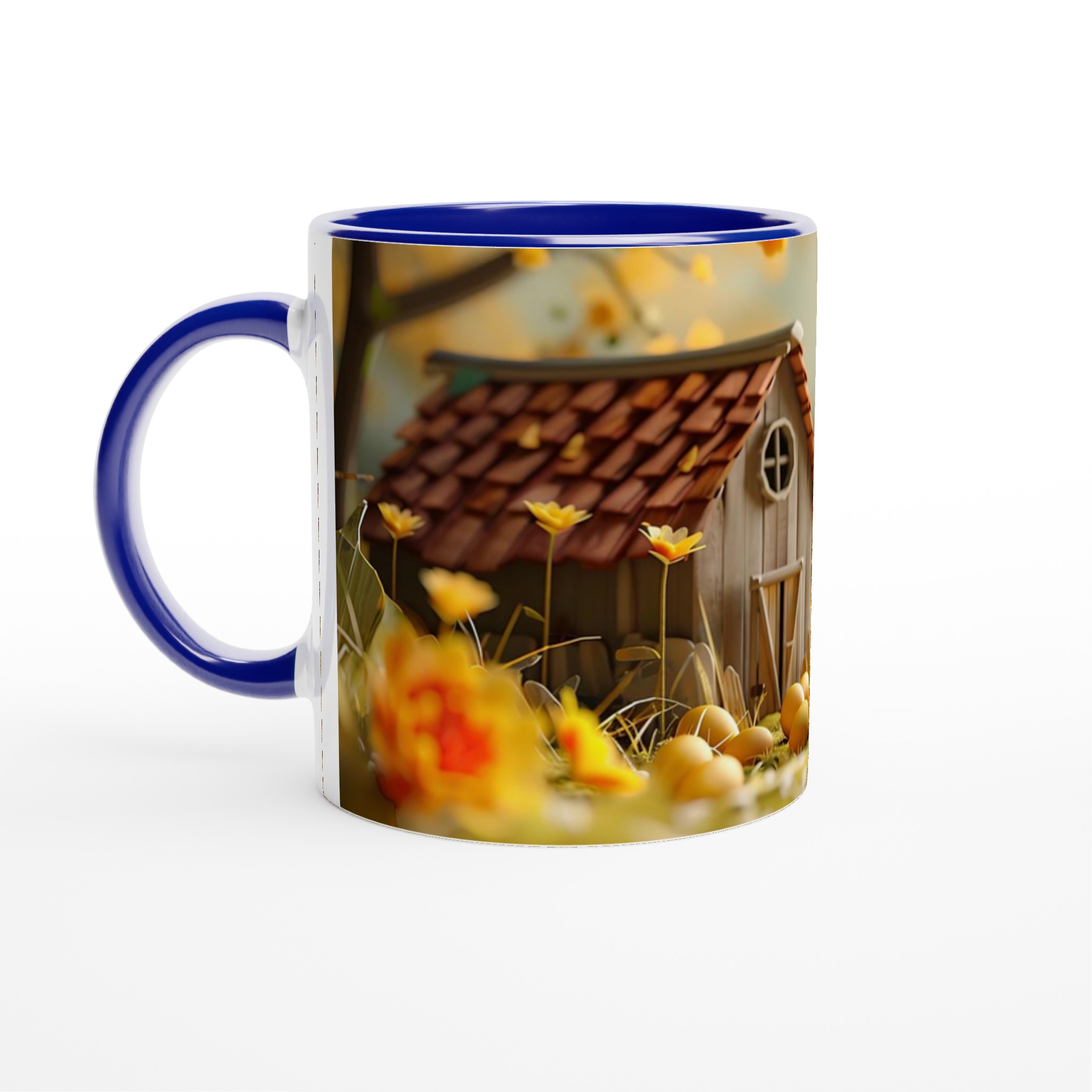 Påskens Charm: Söt kyckling & Ägg Keramisk Mugg – 11oz Kaffekopp i ditt färgval 4 949a2b71-ad86-4b3a-8d76-ee62bbd44c8c
