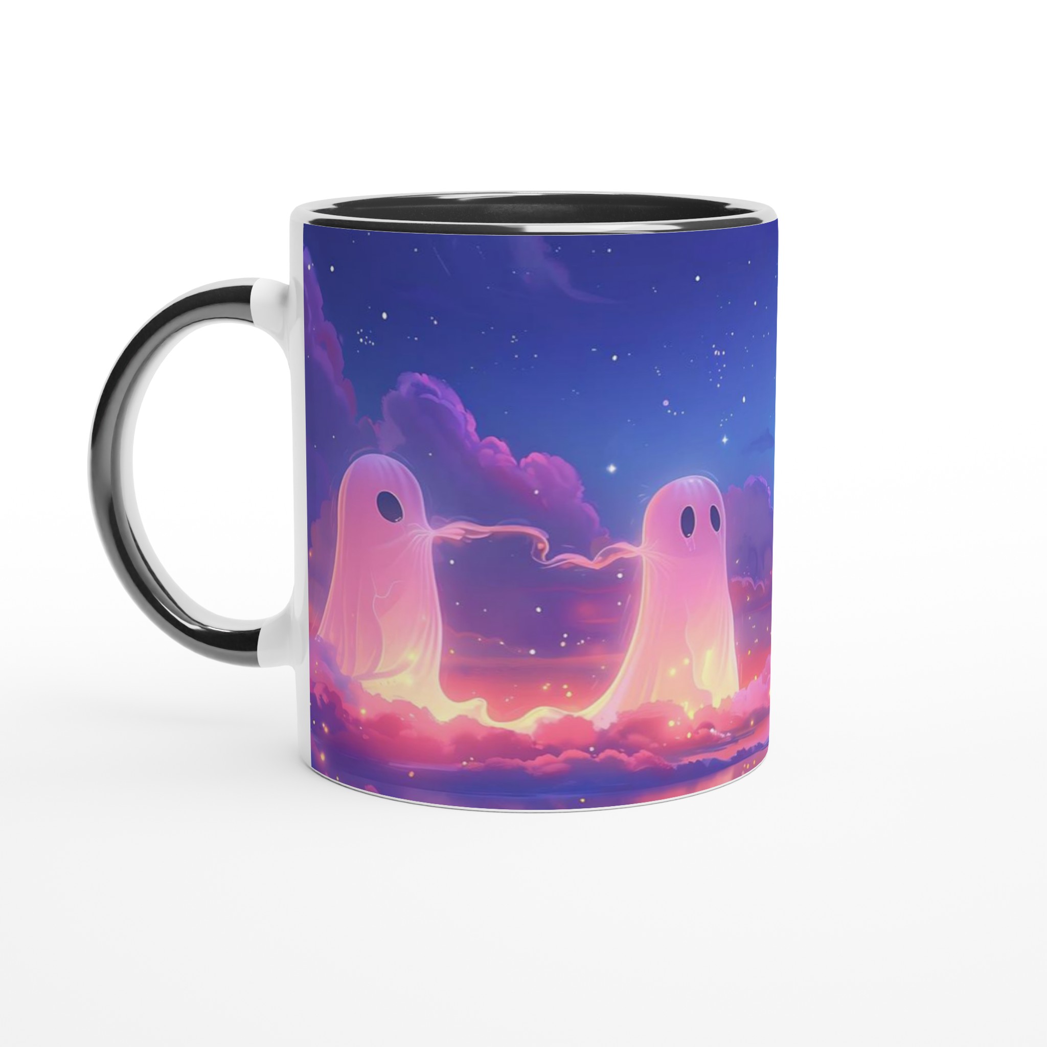 Mystisk Gryning 11oz Keramisk Mugg - Drömska Spöken och Skimrande Moln 7 94b1bd10-eca8-4443-816b-92b0c89f90bb