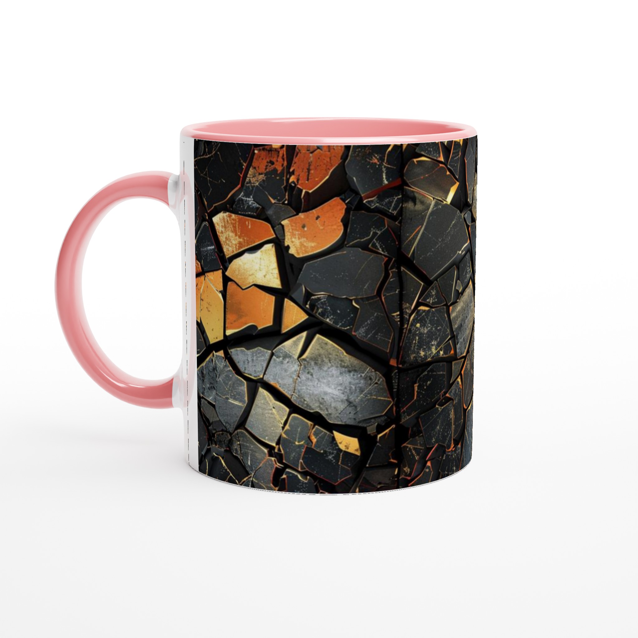Vit 11oz keramisk mugg med exklusivt svart och guldmönster – välj bland sju keramikfärger 6 94ed6152-1894-410a-baac-a99a069d7f0f