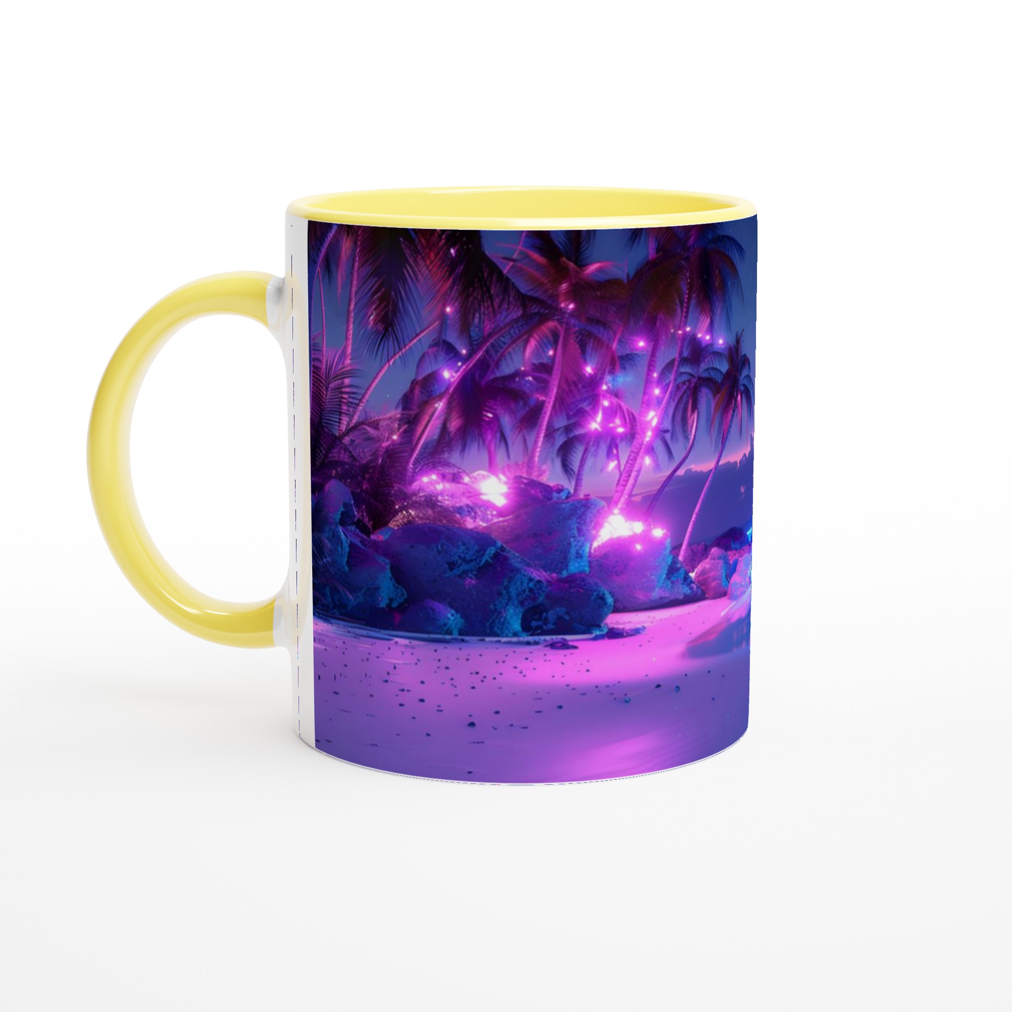 Neon Sunset Beach Kaffemugg – Fånga Magin i Varje Klunk, Välj Din Favoritfärg! 4 95165101-6c2a-4a81-89a6-a1b18b0e78bd