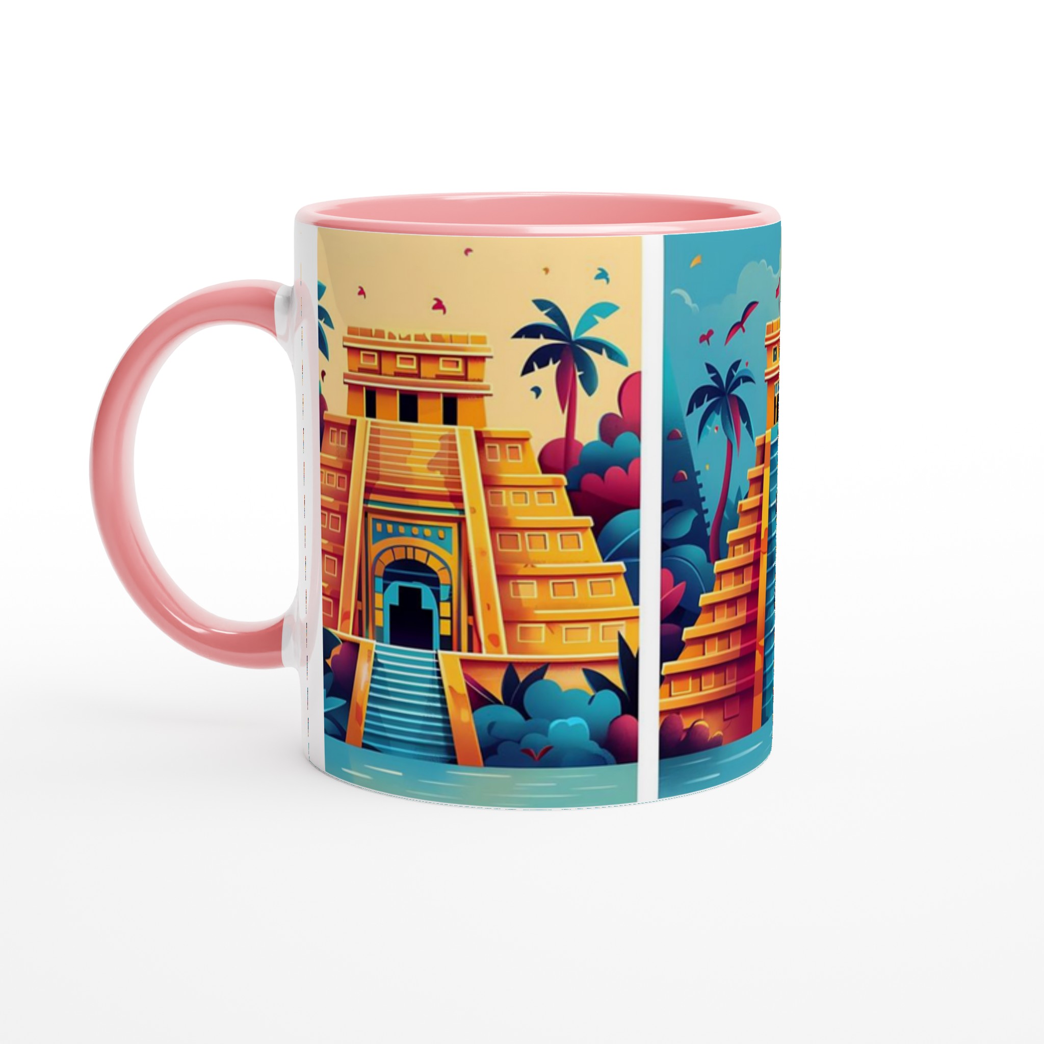Aztec Inspired Keramikmugg – Färgglad Maya Tempeldesign 6 951a62af-244e-4327-920b-338ada4b802b