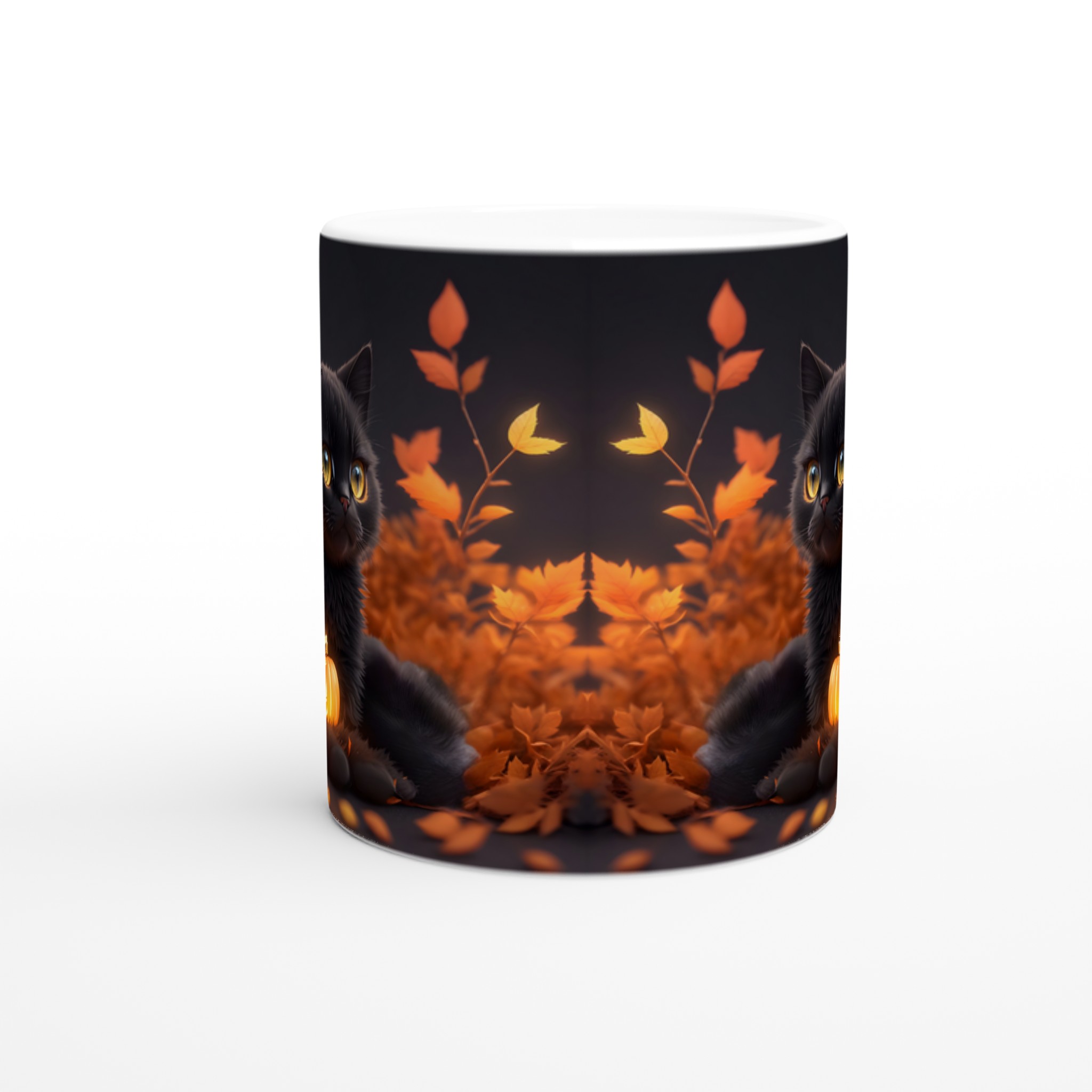 Mystisk Svart Katt Halloween Mugg – Perfekt för Höstens Mys, Välj Din Färg! 10 951e6ac4-e110-4ac1-934f-ccdd02750df7