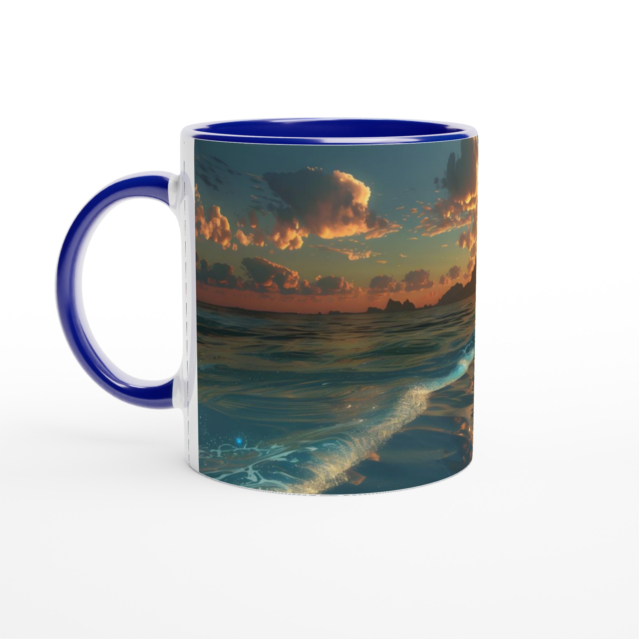 Solnedgång över tropisk strand 11oz keramikmugg – Din dagliga dos av paradis i sju färger 2 9537a44d-1c03-4152-b04e-f78341c1381d