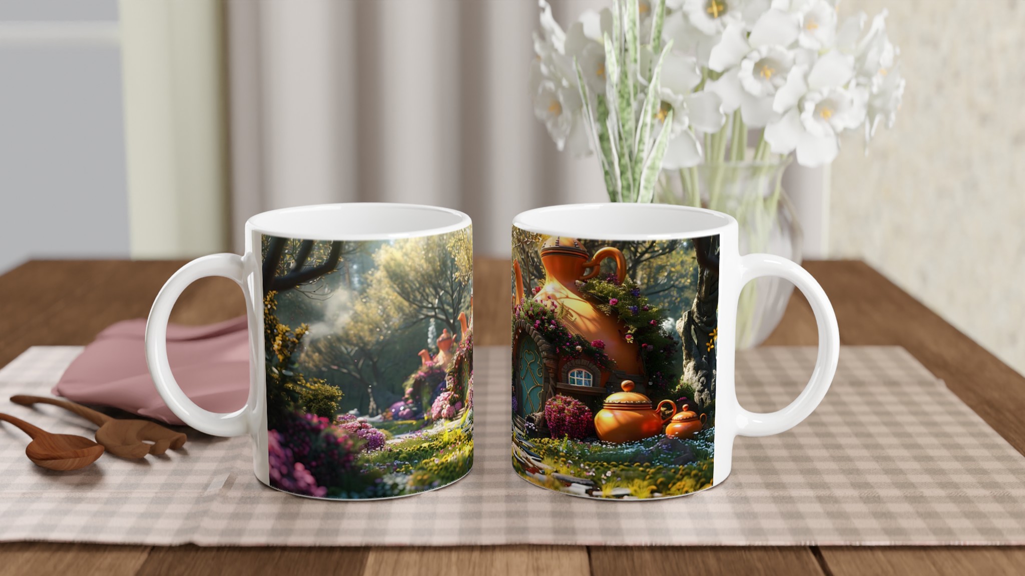 Fairy Tale Teapot Village Keramikmugg – En Magisk Kopp för Drömmande Stunder i Ditt Val av 7 Färgstarka Nyanser 10 9615b921-a062-4be3-9138-f270081b5963
