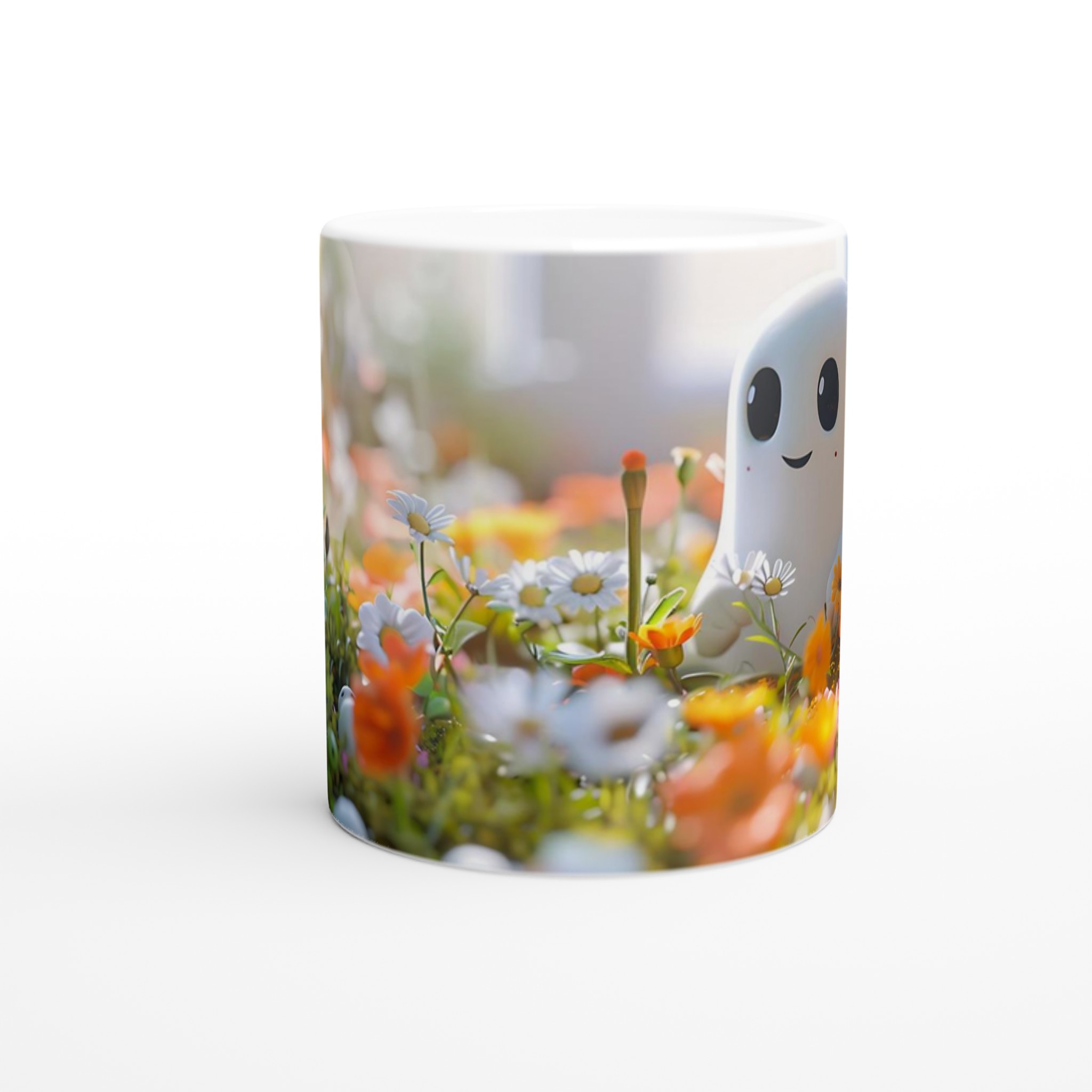 Söt Spöke Blomsteräng 11oz Keramisk Mugg – Välj bland 7 Livfulla Färger 8 961da1e9-83f2-40e6-a538-732efc504c79