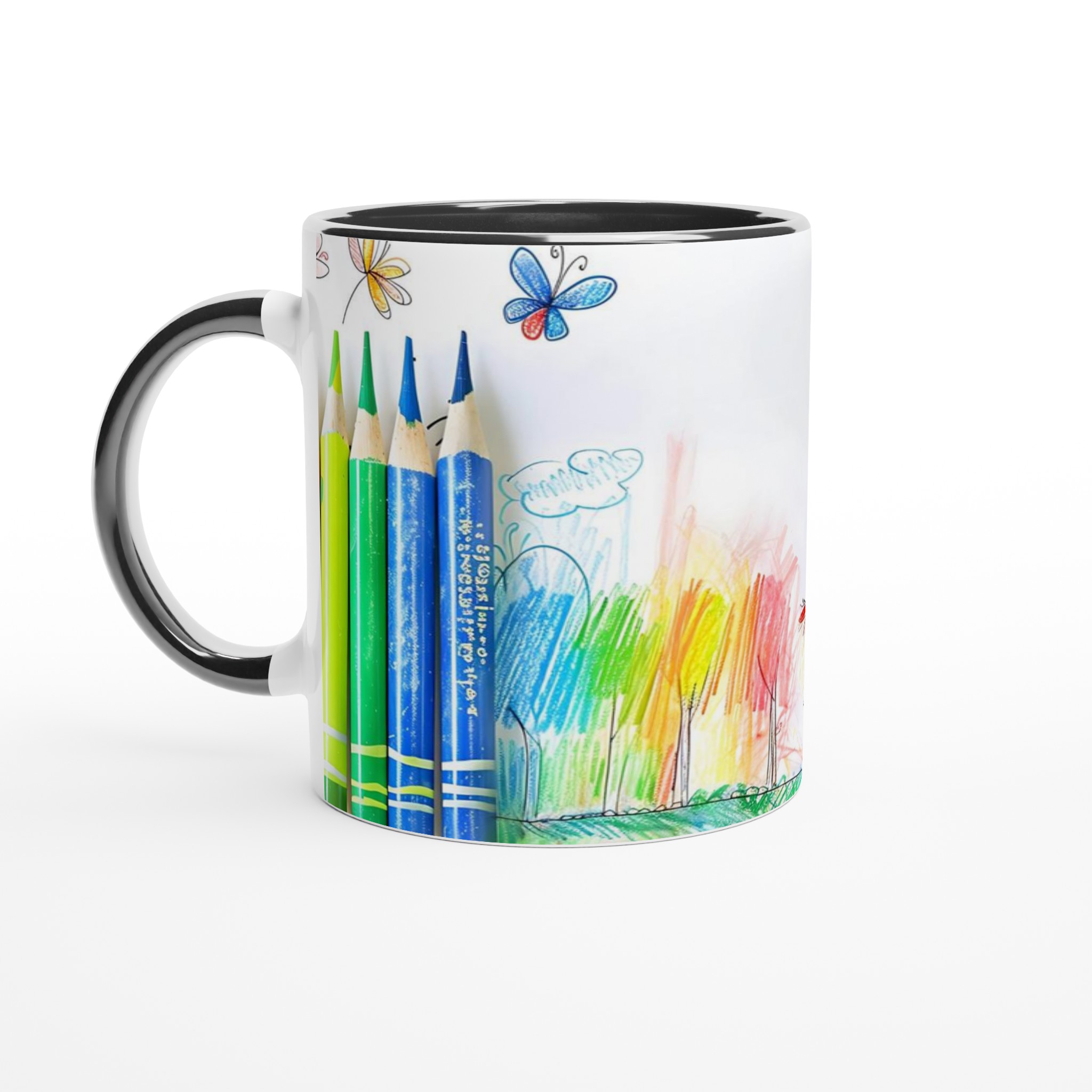 Kreativ Mugg med Tecknad Konstnärstjej – 11 oz Keramisk Kaffemugg i Din Favoritfärg! 7 963ac2d9-fbb7-47f6-a896-dfa478dd3079