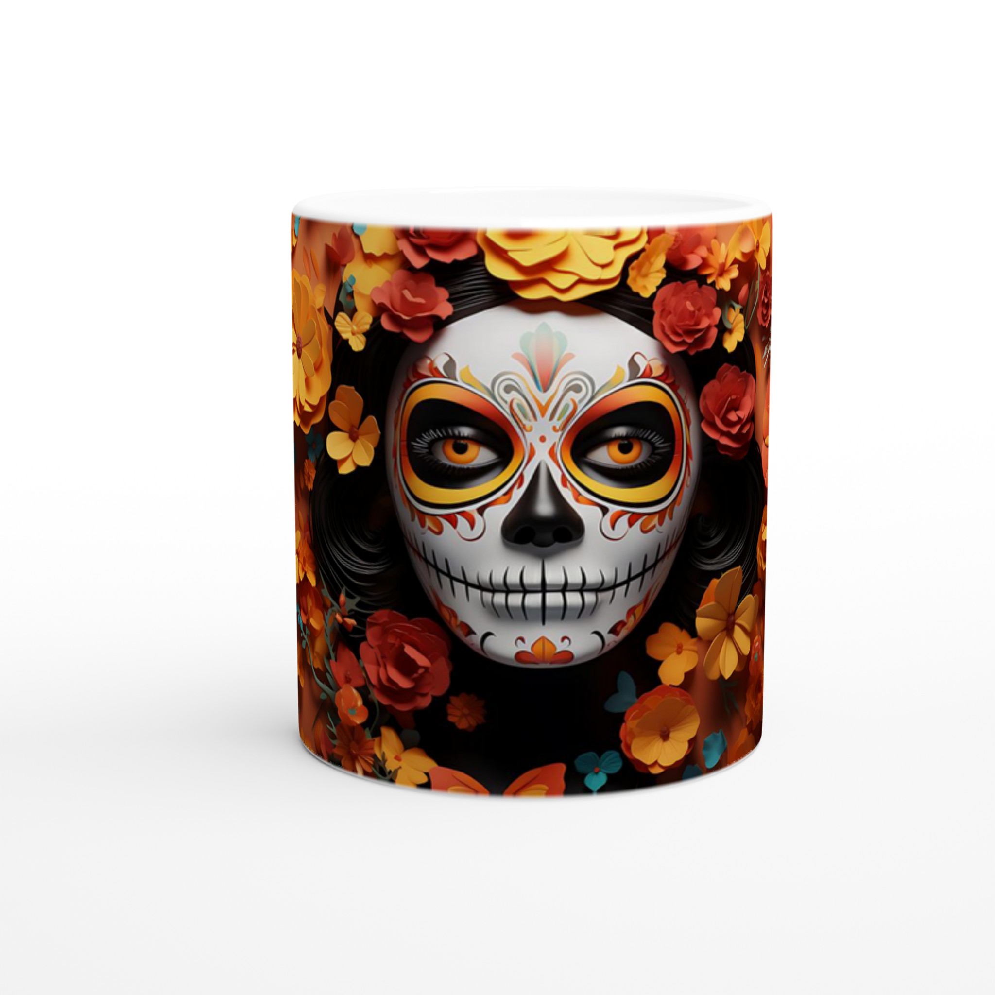 Dia de los Muertos Sugar Skull Mugg – Färgstark Keramik för Kaffe & Te i Sju Livfulla Nyanser 8 96560409-cccc-4e08-a09a-5ab01e9d42e9