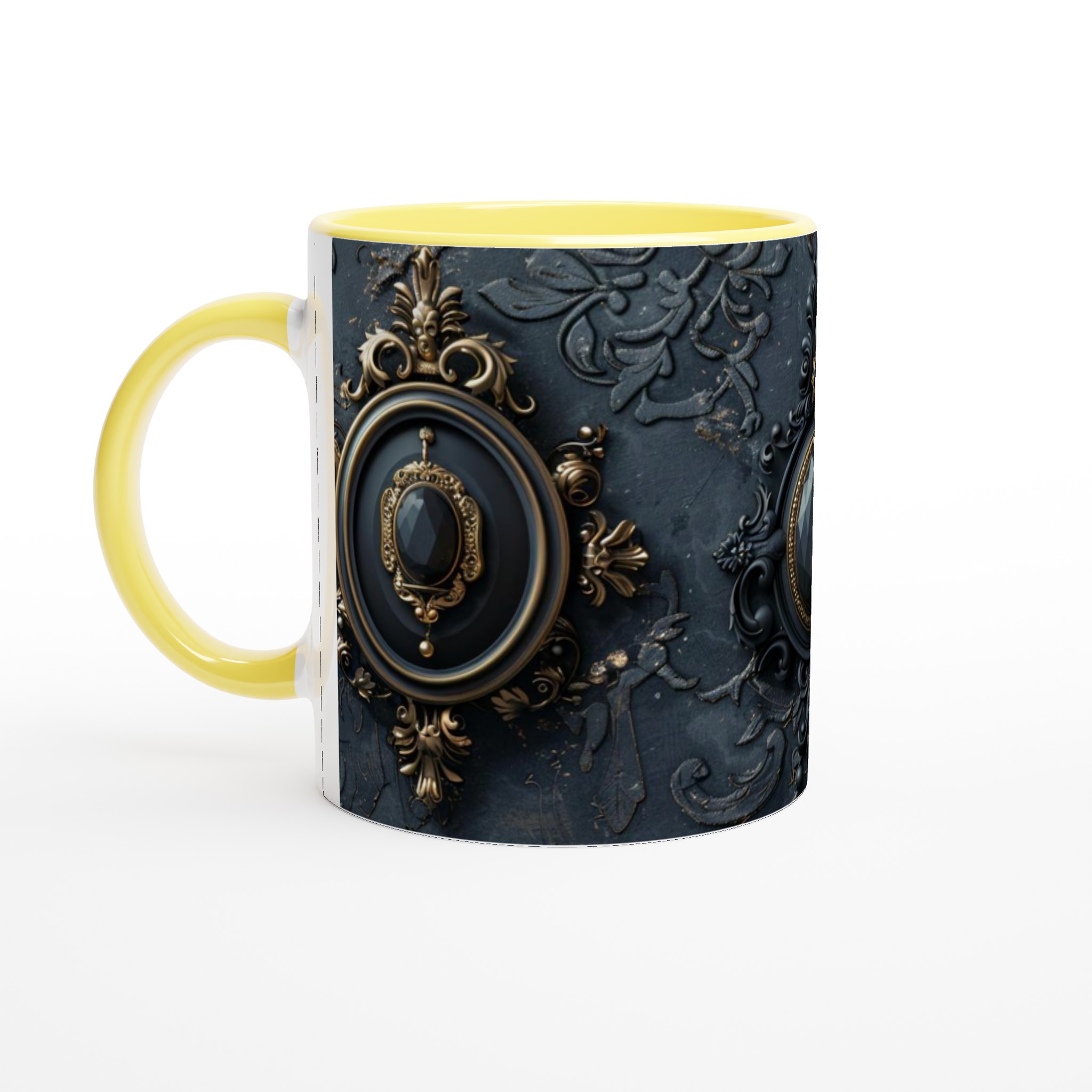 Lyxig Barockmugg i Keramik – 11oz Elegant Svart & Guld Design för Kaffe & Te 5 97654f0b-f902-4b44-ac2e-2d8d25aad2fe
