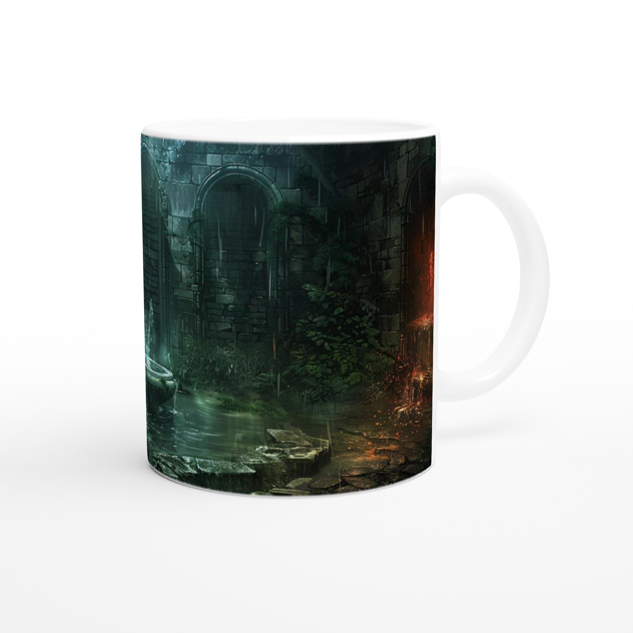 Mystisk Grotta Keramikmugg - 11oz Kaffemugg med Fantasikonst & Färgval 9 976d7cf1-540f-4dcb-88ed-8846ea4d6471