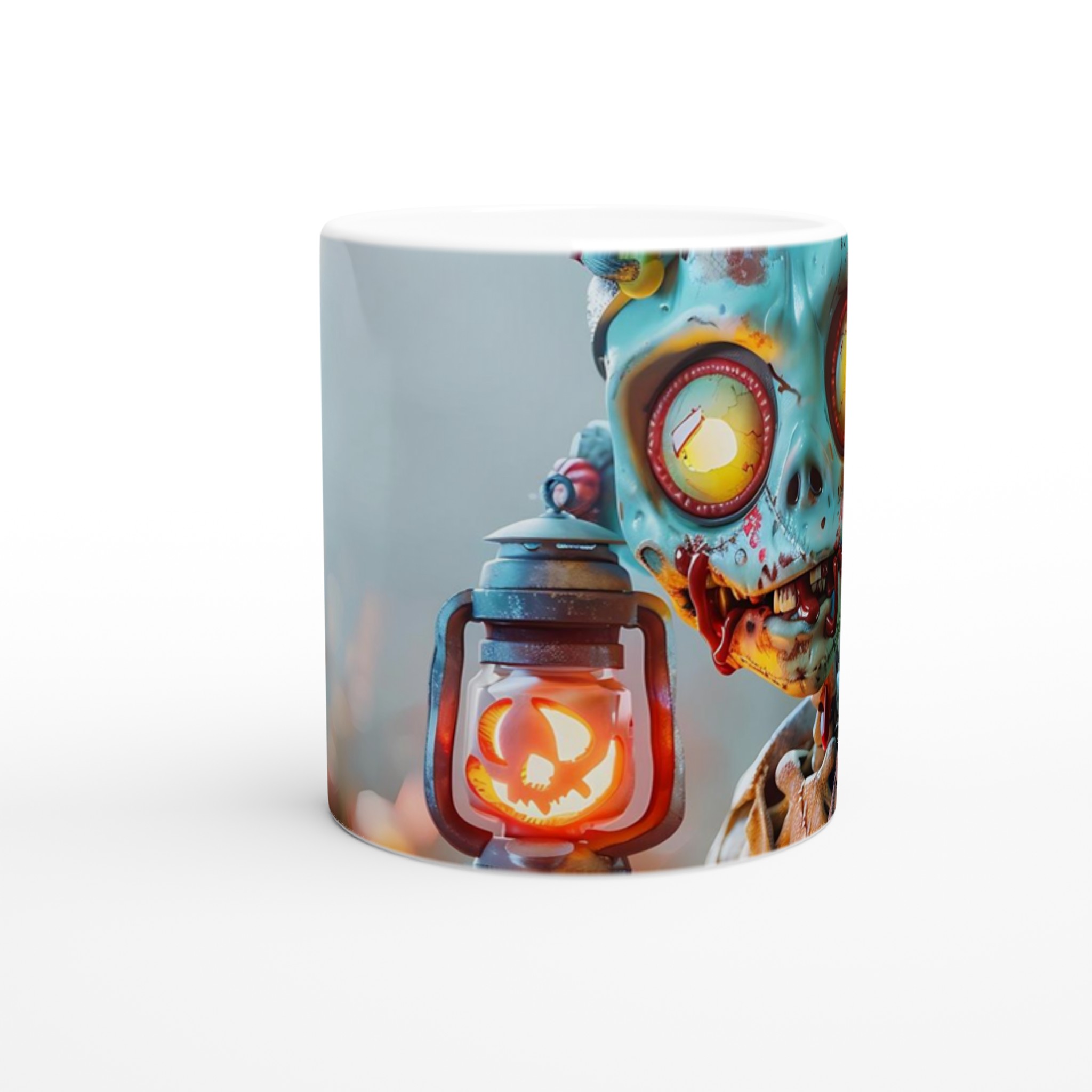 Spooky-Söt Zombie Halloween Mugg – Perfekt för Kaffe & Myskvällar, Välj din Färg! 8 978f2f3d-3192-4aa5-af94-68aa8af379d8