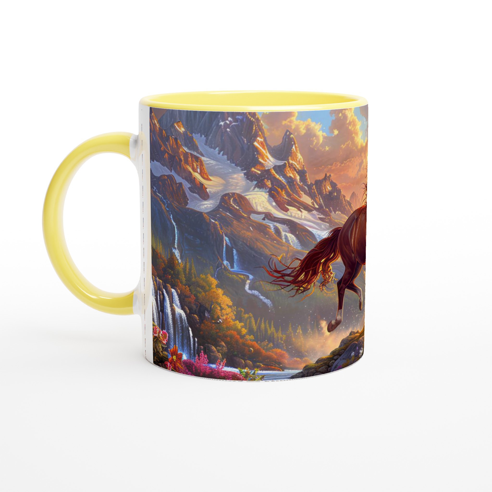 Magical Mountain Horse Mugg – Fånga Vildmarkens Frihet & Värme i Din Hand, Välj Din Färg! 5 979b4bef-f2be-4cf1-a0b8-f176315b363b