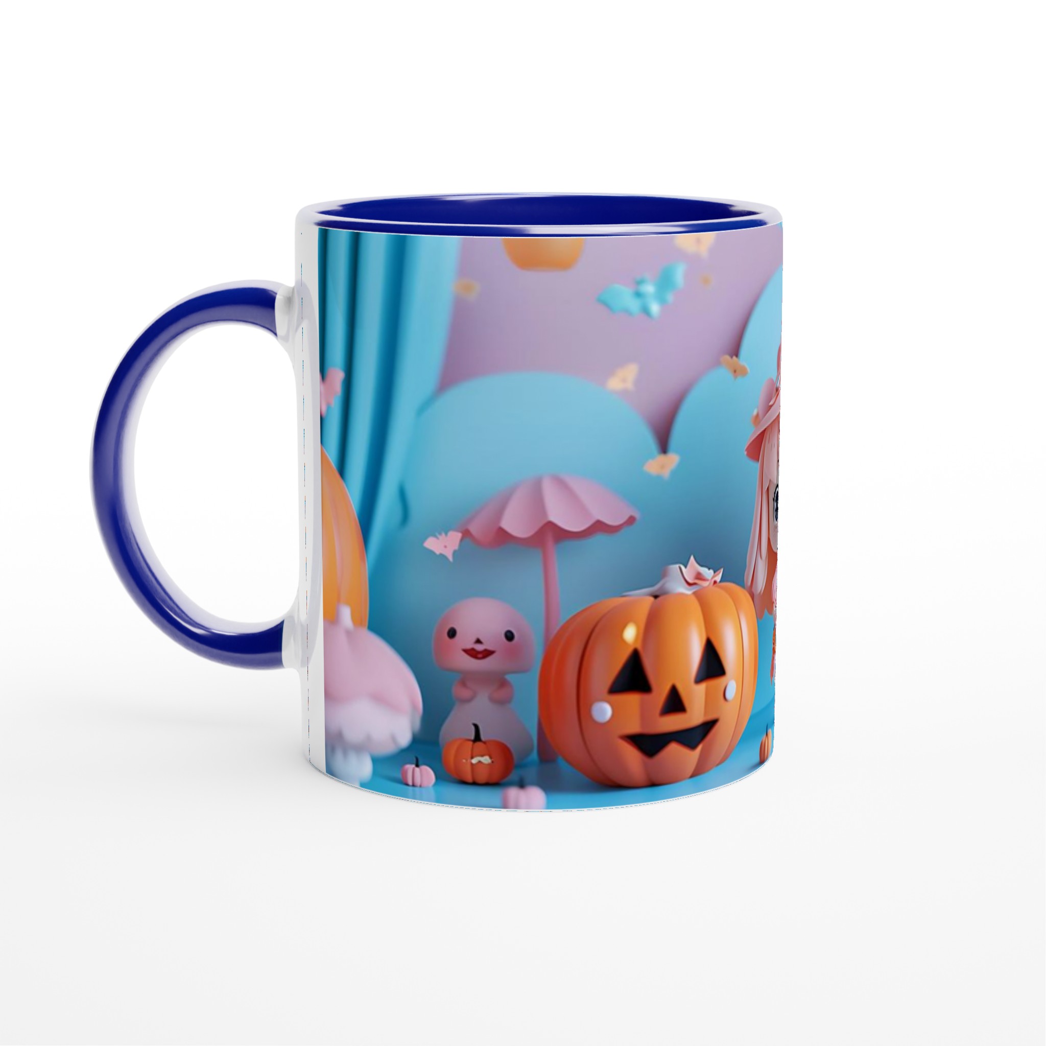 Pastel Halloween Mugg – Söta Pumpa- och Häxmotiv i 11oz Keramik, Välj Bland 7 Färgstarka Nyanser! 7 97d23bf0-2755-42bd-80ab-90d893b3df34