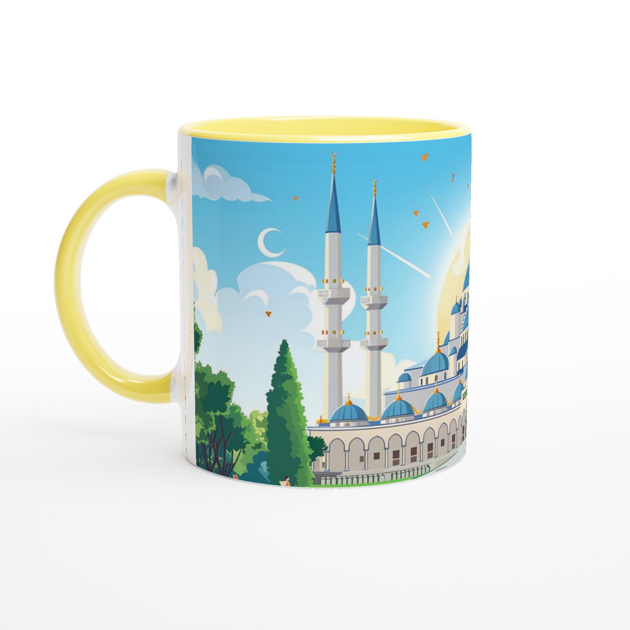 Blå Moské Inspirerad Keramikmugg – En bit av Istanbul i varje klunk, tillgänglig i 7 livfulla färger! 5 97d890d4-fe97-4d02-afce-80b5b0a3f001