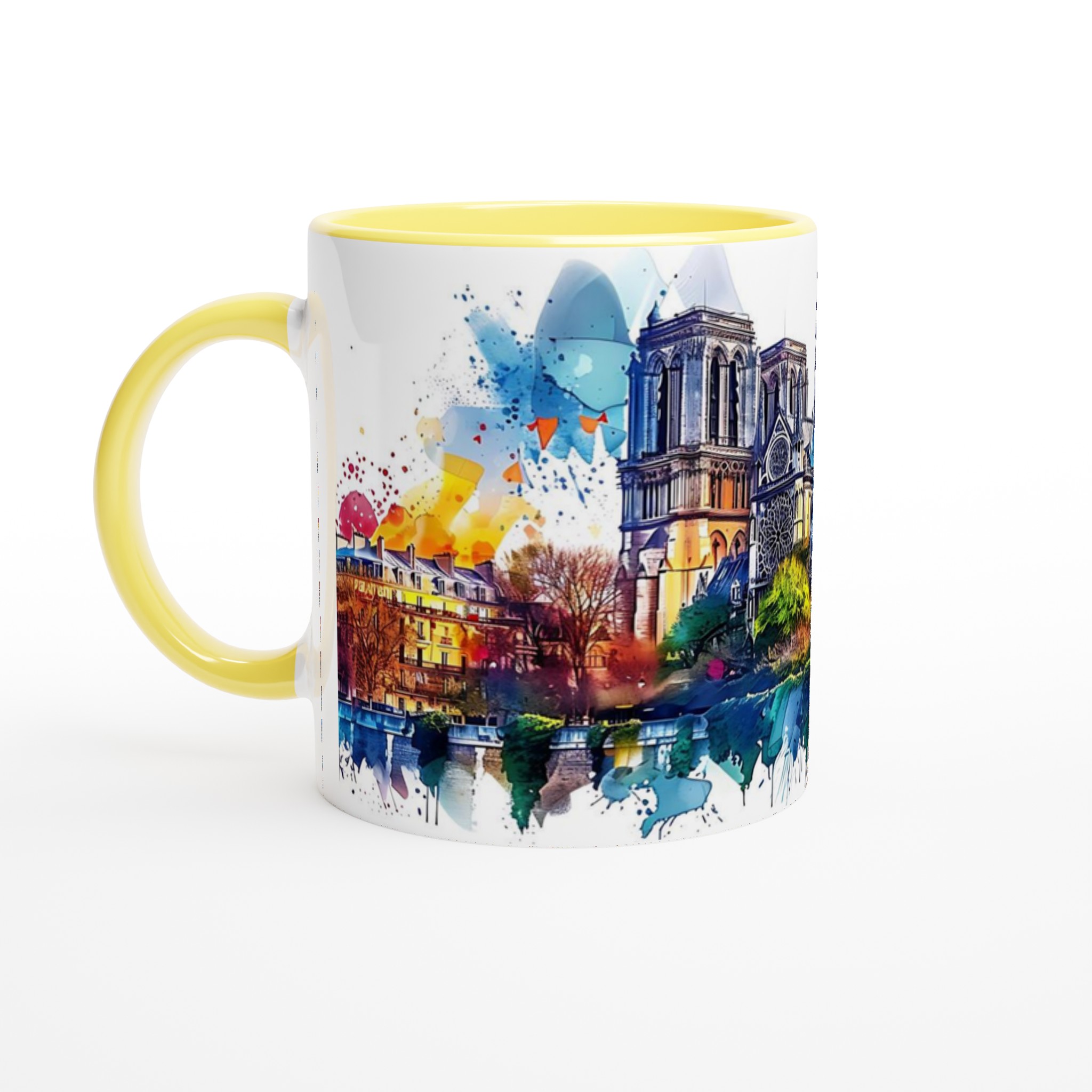 Färgsprakande Notre Dame Mugg – Akvarell Konstverk för Kaffeälskaren i 7 Nyanser 5 97ebd1f1-627c-45a1-9964-3bb07fb3c838