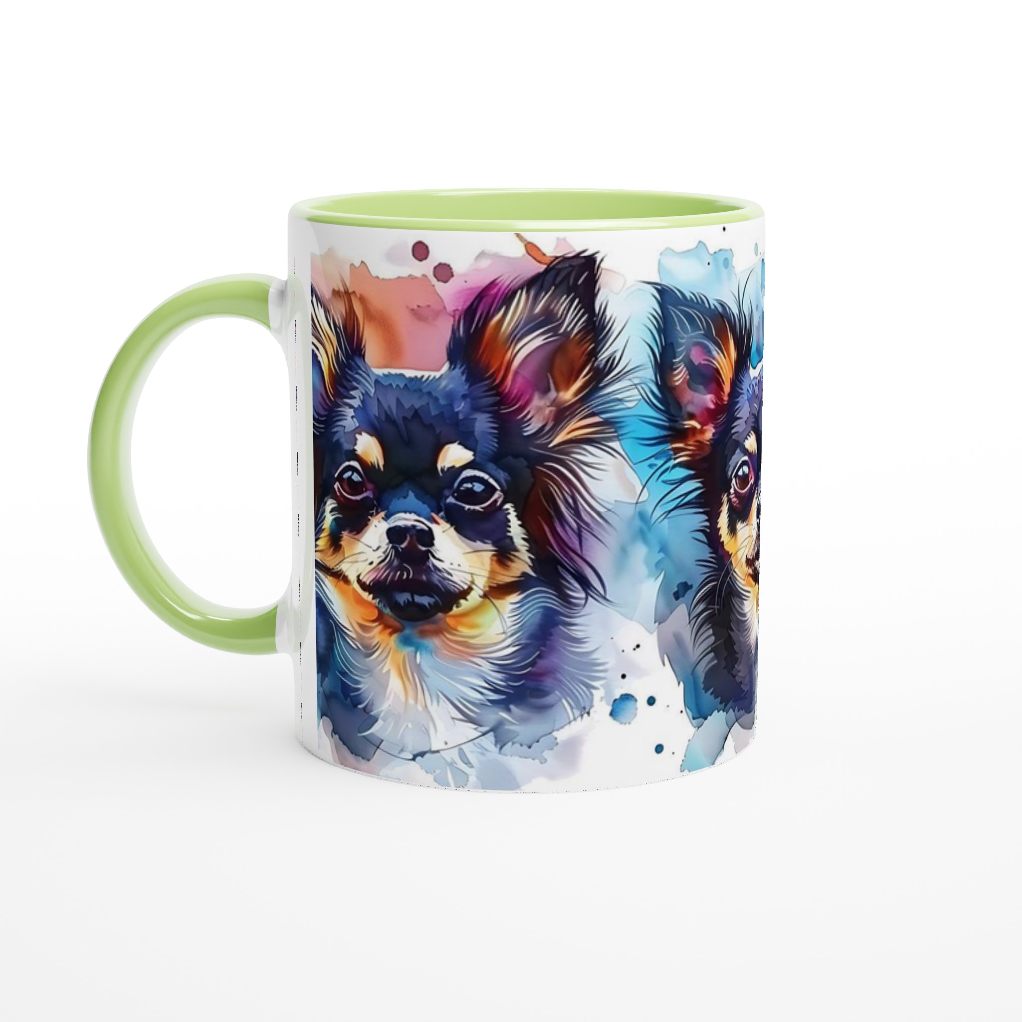 Chihuahua Watercolor Magic: 11oz Keramisk Mugg i Valfri Färg – Färgstark Hundkonst för Varje Kaffestund 6 97f17a86-c4f8-43cd-90f1-2ac56911bd49