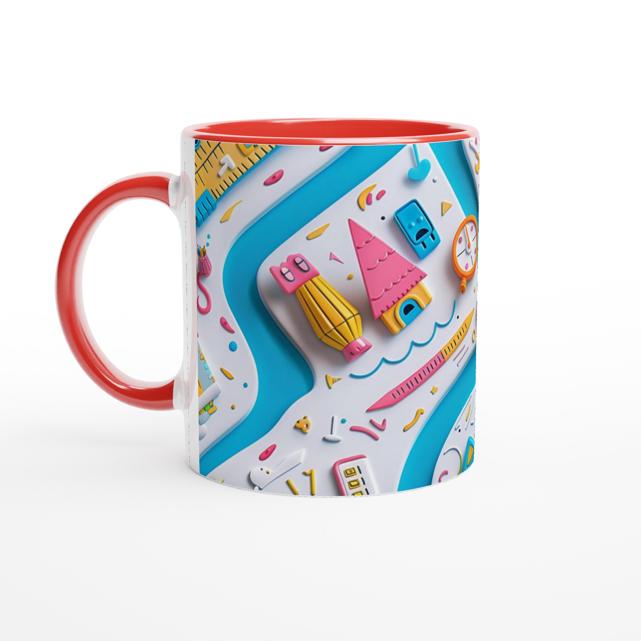 Kreativ Lekfull Keramikmugg - 11oz, Perfekt för Designentusiasten, Välj bland Flera Livfulla Färger! 2 97f54491-ad9b-47f4-af24-5a9378a6e64e