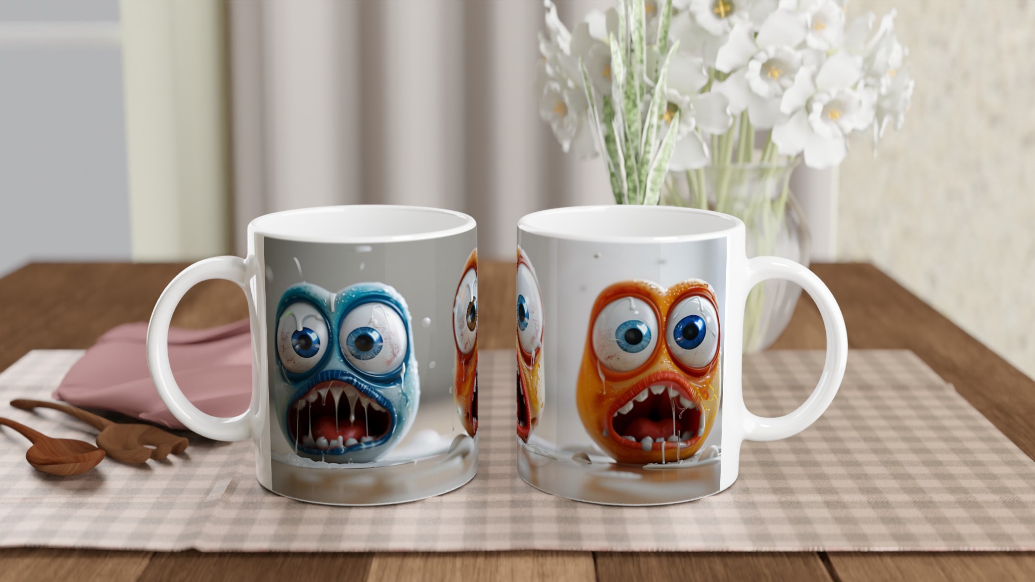 Skrikande Monster Mugg – Uttrycksfull Keramik för din Favoritdryck, Välj Bland Flera Färger! 10 9831d744-ff96-45f5-b849-0da556fe99f0