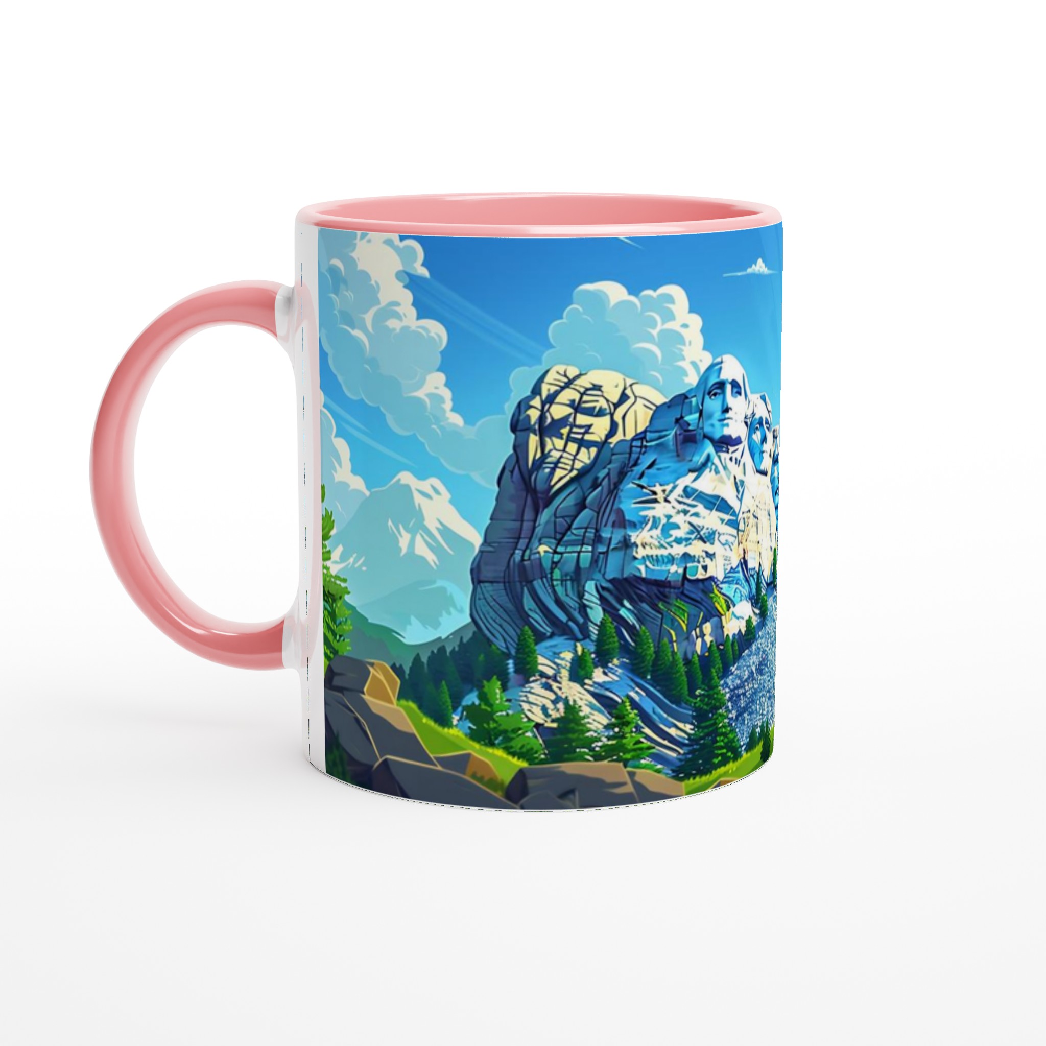 Mount Rushmore Pop Art Mugg – Ikonisk Design & Vibrant Färgval 6 988777b5-f3f6-4dcf-9898-9ceae1308091