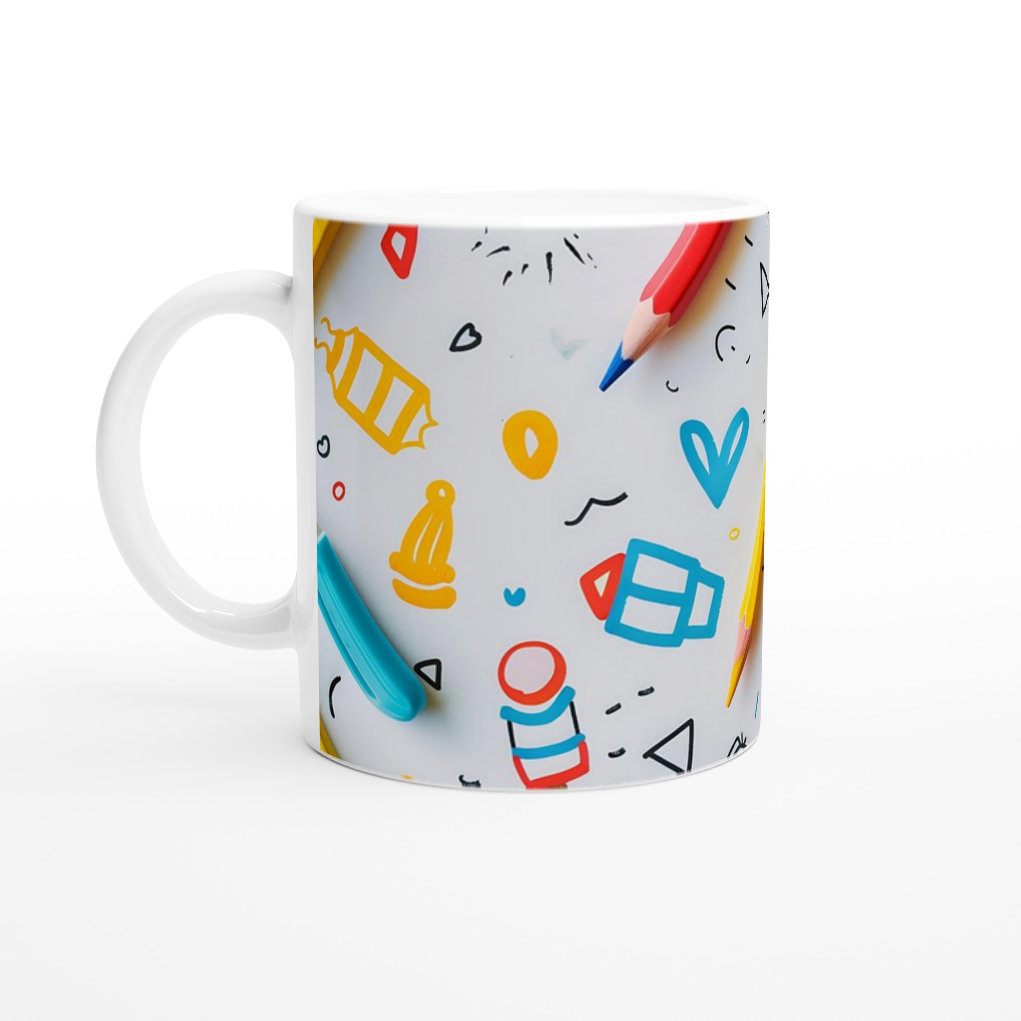 Kreativ Mugg med Tecknade Mönster – 11oz Keramikmugg för Vardagsglädje i Din Favoritfärg! 1 98af4cdd-322b-4d48-8e06-efd4e51b4a68