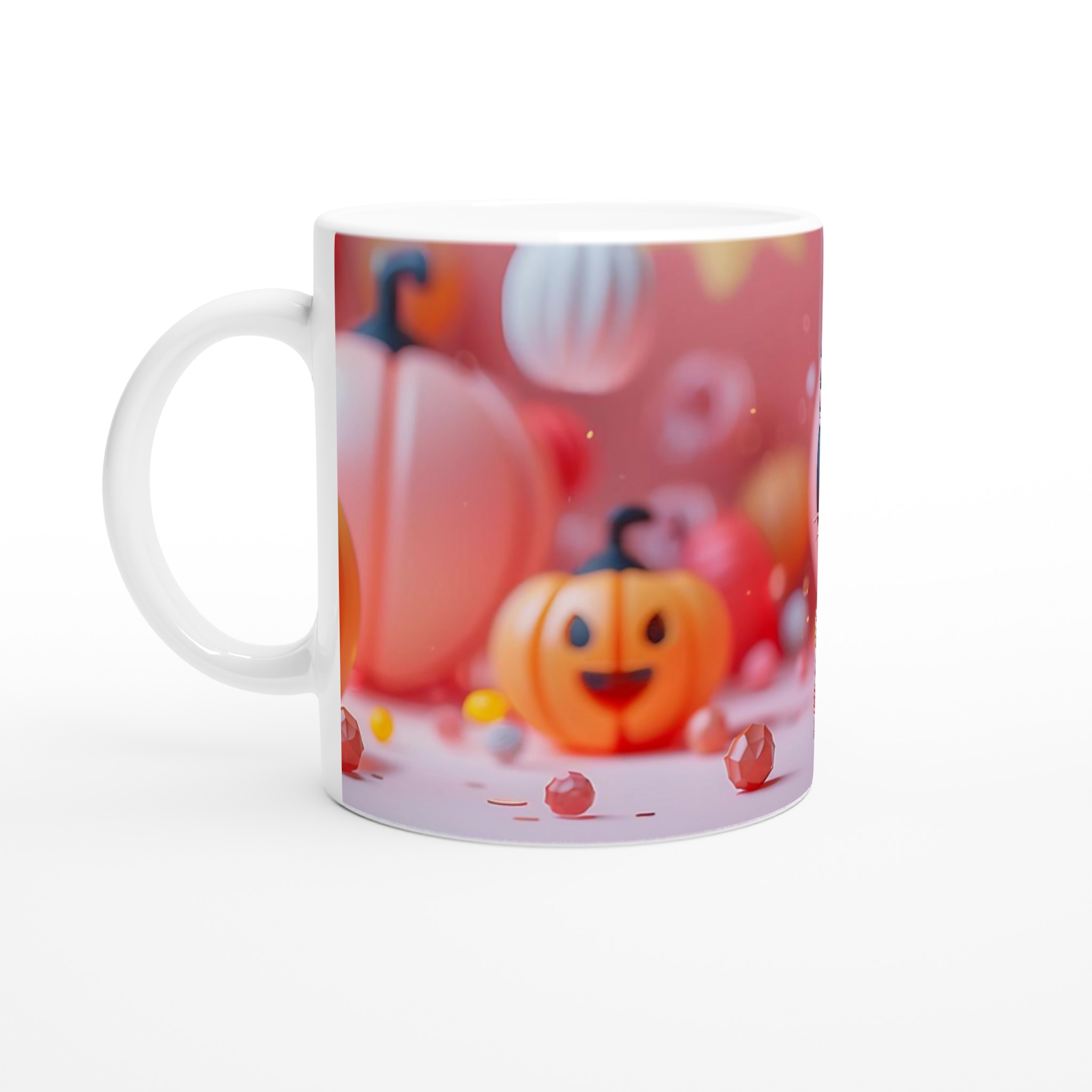 Söt Halloween Mugg – Lekfull Design i Pastellfärger, 11 oz Keramisk Kaffekopp för Alla Åldrar 1 993f45f7-6ef9-4e93-af8a-415c1df9413c