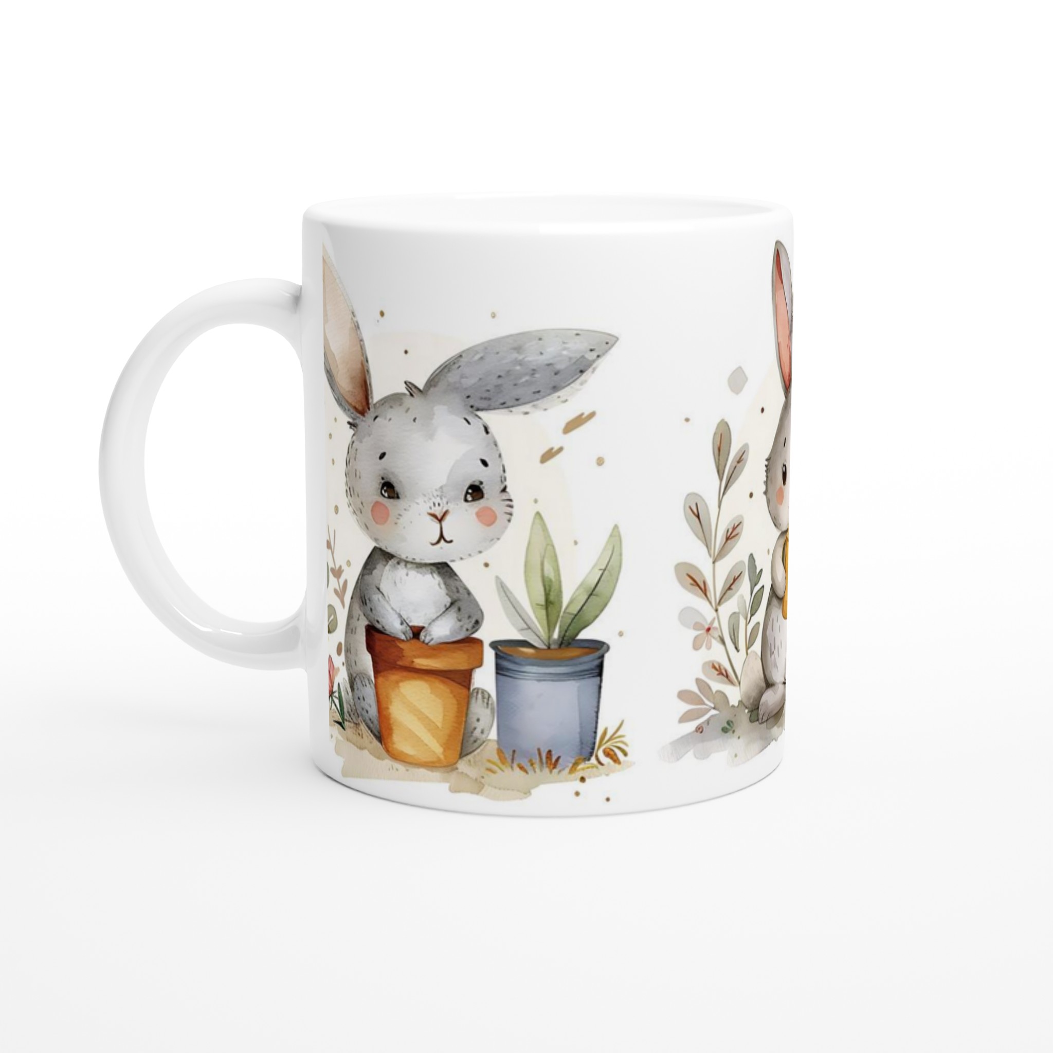 Söta Påskkaniner 11oz Keramisk Mugg – Perfekt för Vårfika och presenter! 1 9948e51e-ad64-490b-9955-65cf0d771aba