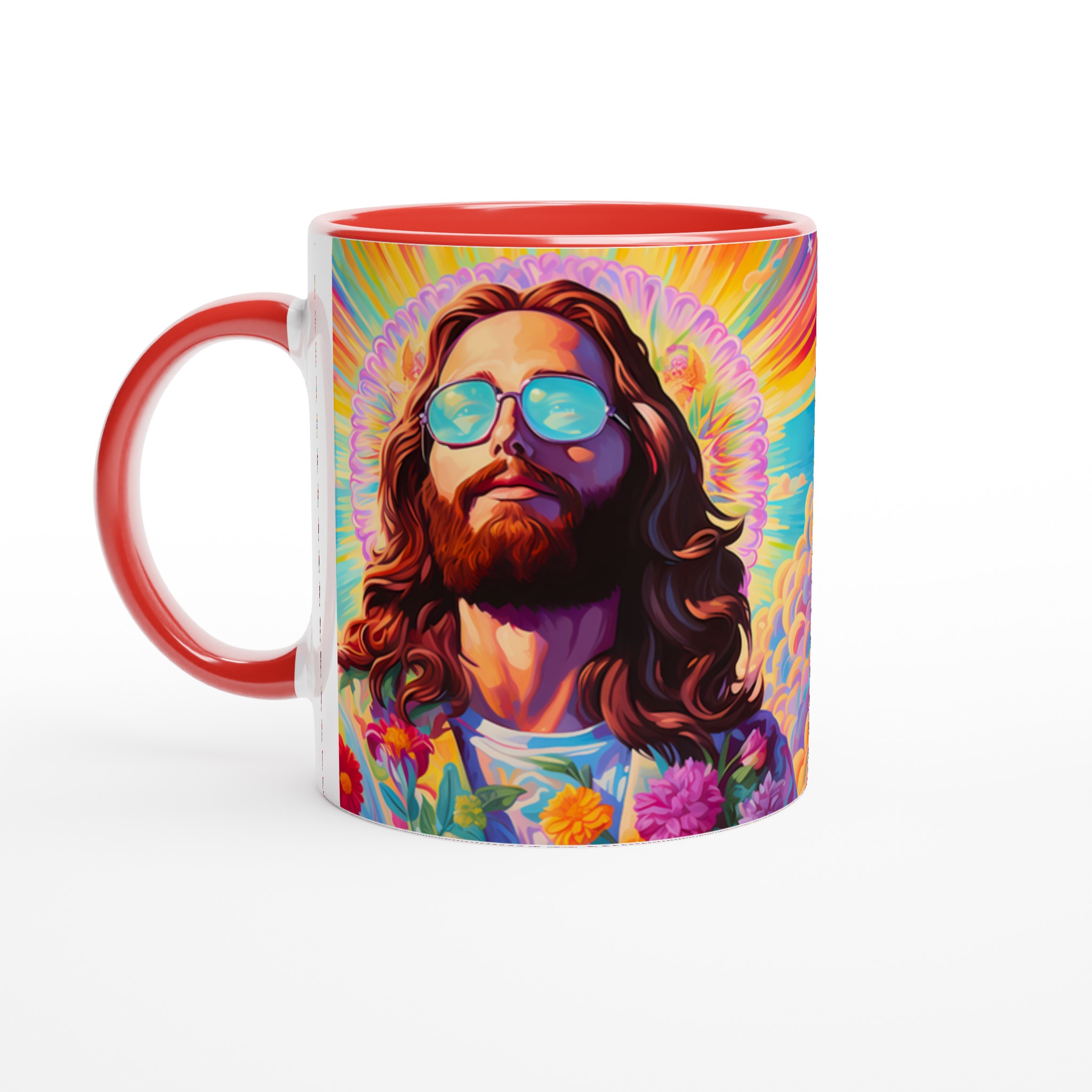 Psykedelisk Jesus Mugg: Levande Hippie Konst & Retro Vibe – 11oz Keramisk Kaffekopp 2 9949e107-f41e-4f61-8c30-ee106139ab97