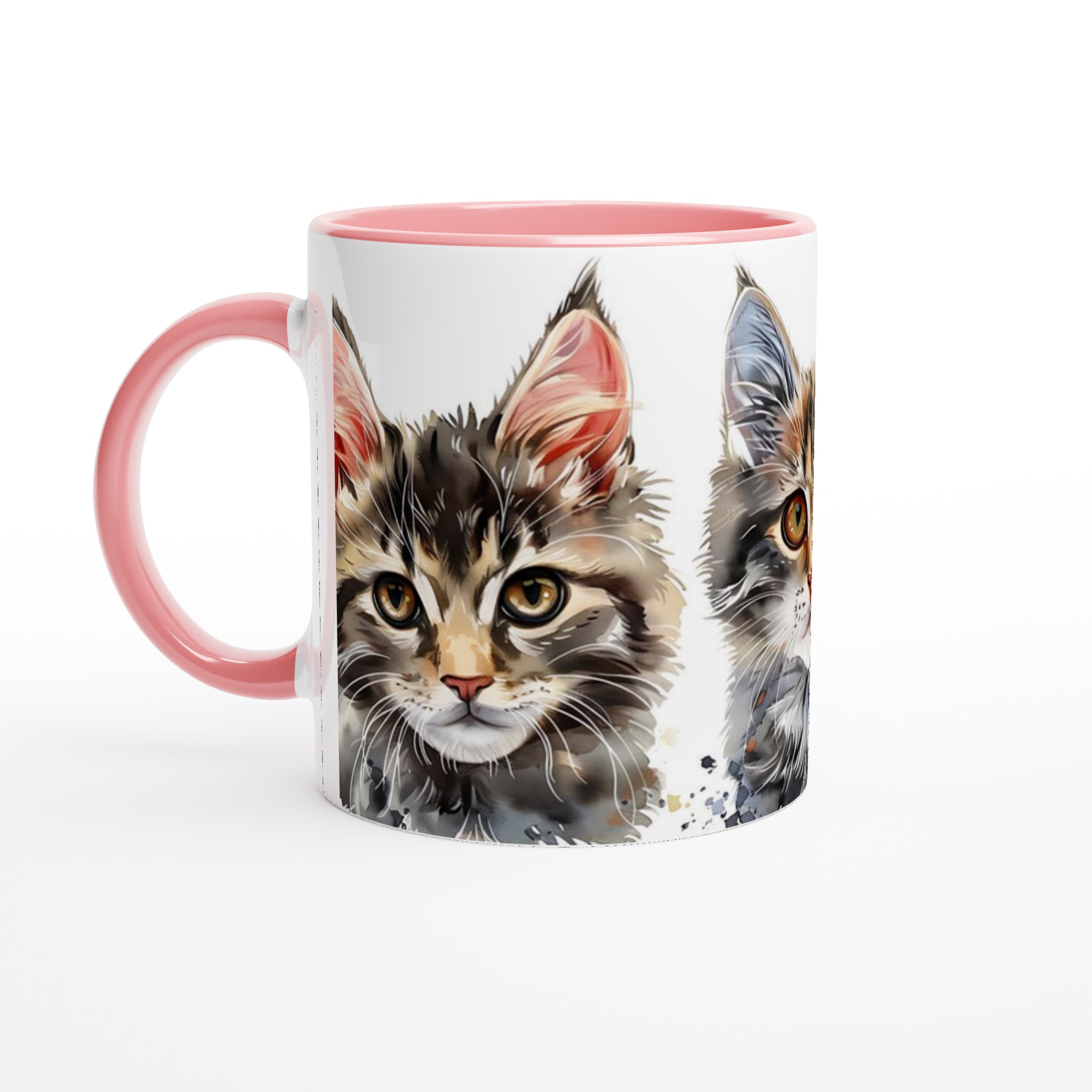 Söta kattungar akvarell 11oz keramikmugg – välj din favoritfärg! 6 997b7915-9416-4ee7-9cbb-a8b71f042f23