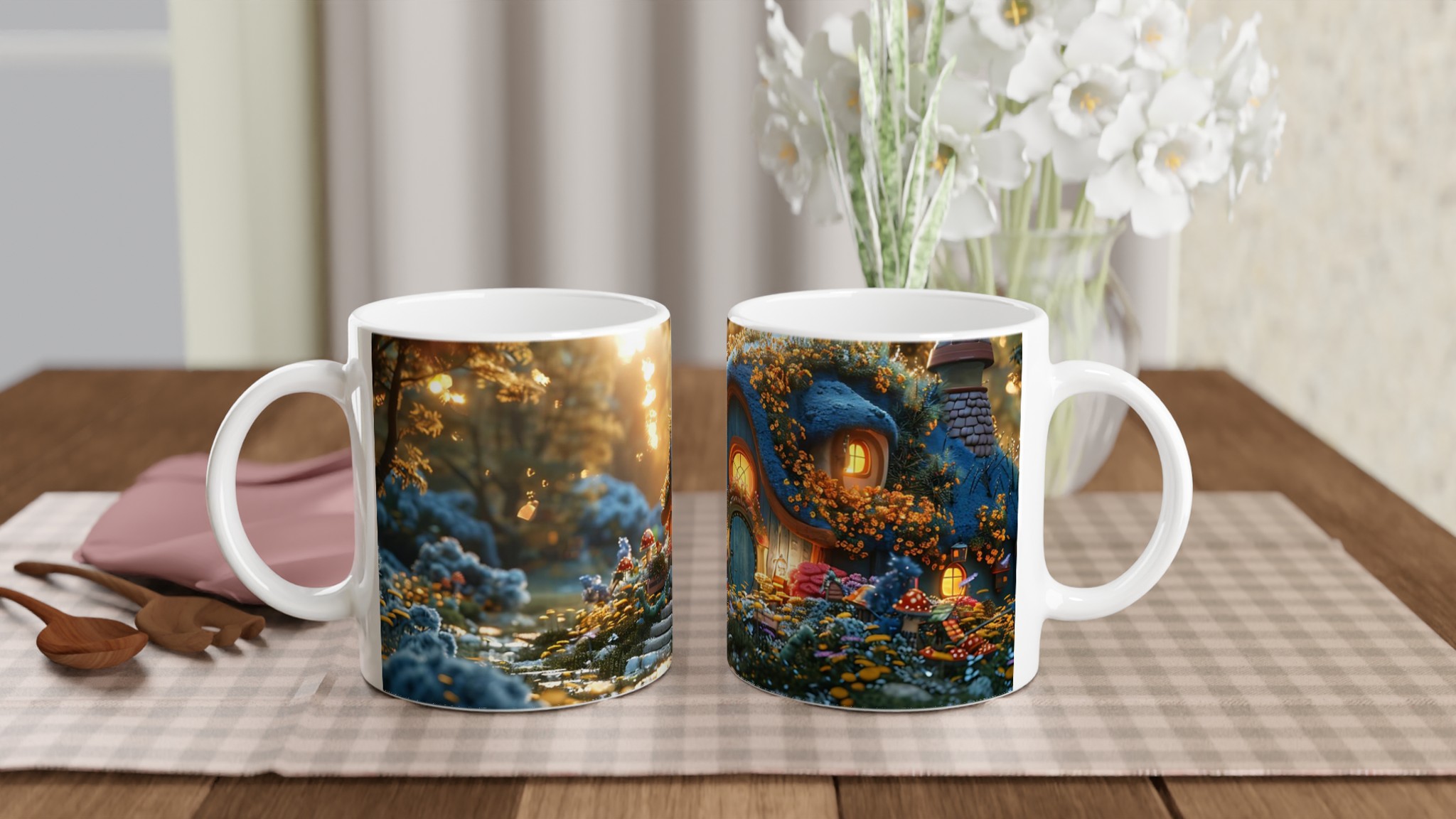 Magisk Skogshydda Keramikmugg – Drömsk Design med Levande Detaljer, Välj Din Favoritfärg! 10 99966b65-fb59-448b-a6a8-969f78da880c