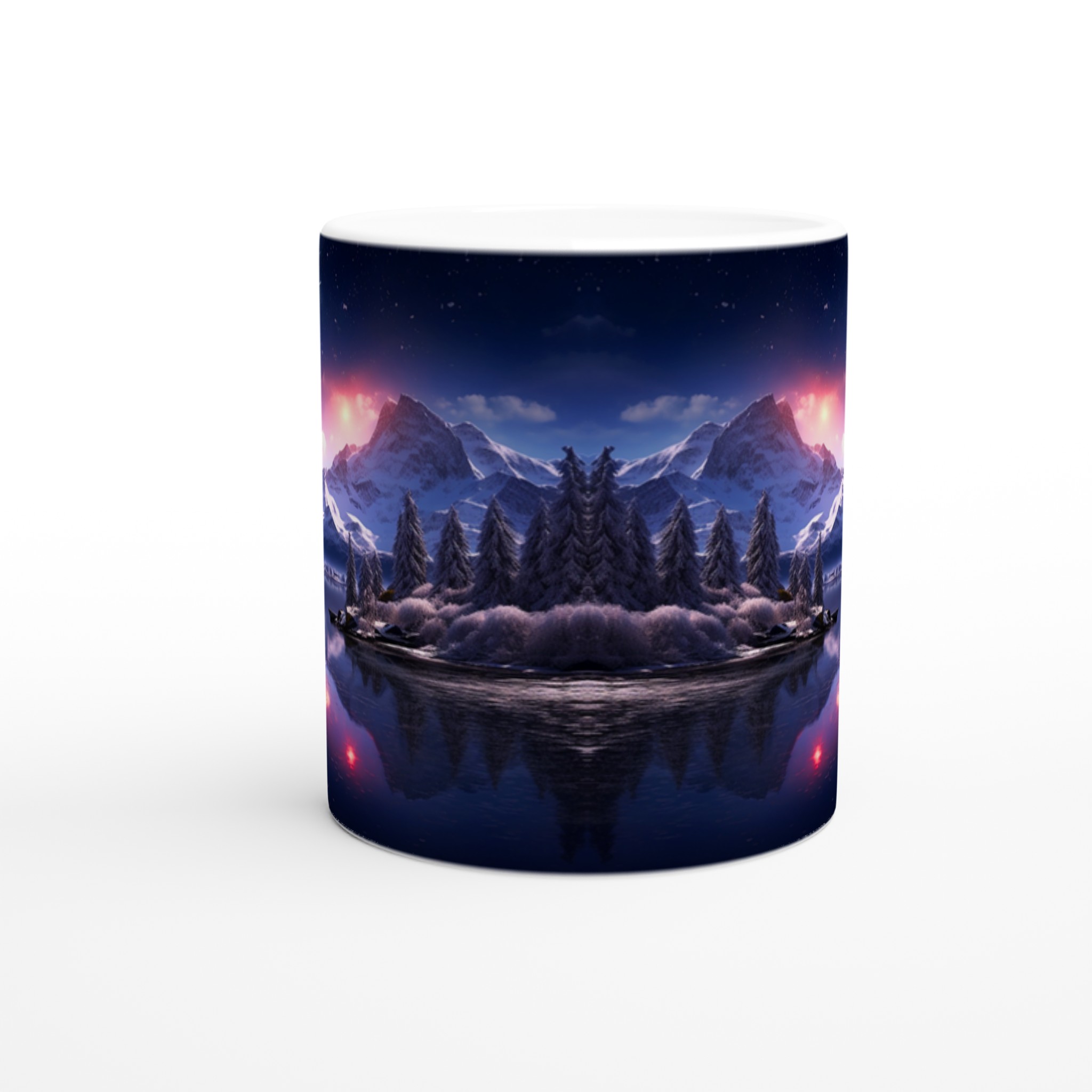 Nordisk Vinternatt Mugg – Drömsk Fjällvy & Månsken, 11 oz Keramikmugg i Valfri Färg 8 99c675c2-6b7b-4621-a4cc-5d7ec2600a60