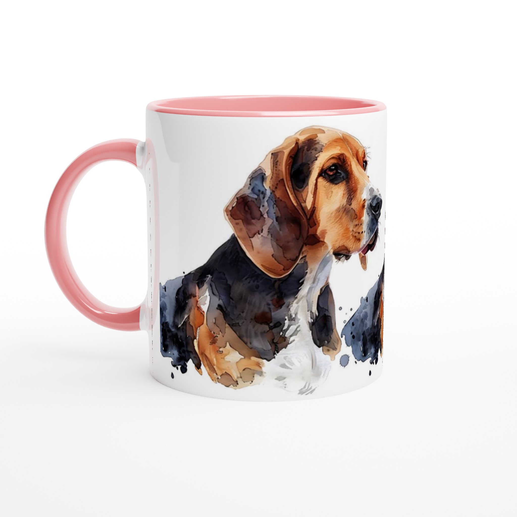 Vår 'Basset Hound Porträtt' Mugg – Akvarellkonst för Hundälskare, i 7 färger 4 9a1bdf89-cdfb-43e3-b233-e5e2abb2b580