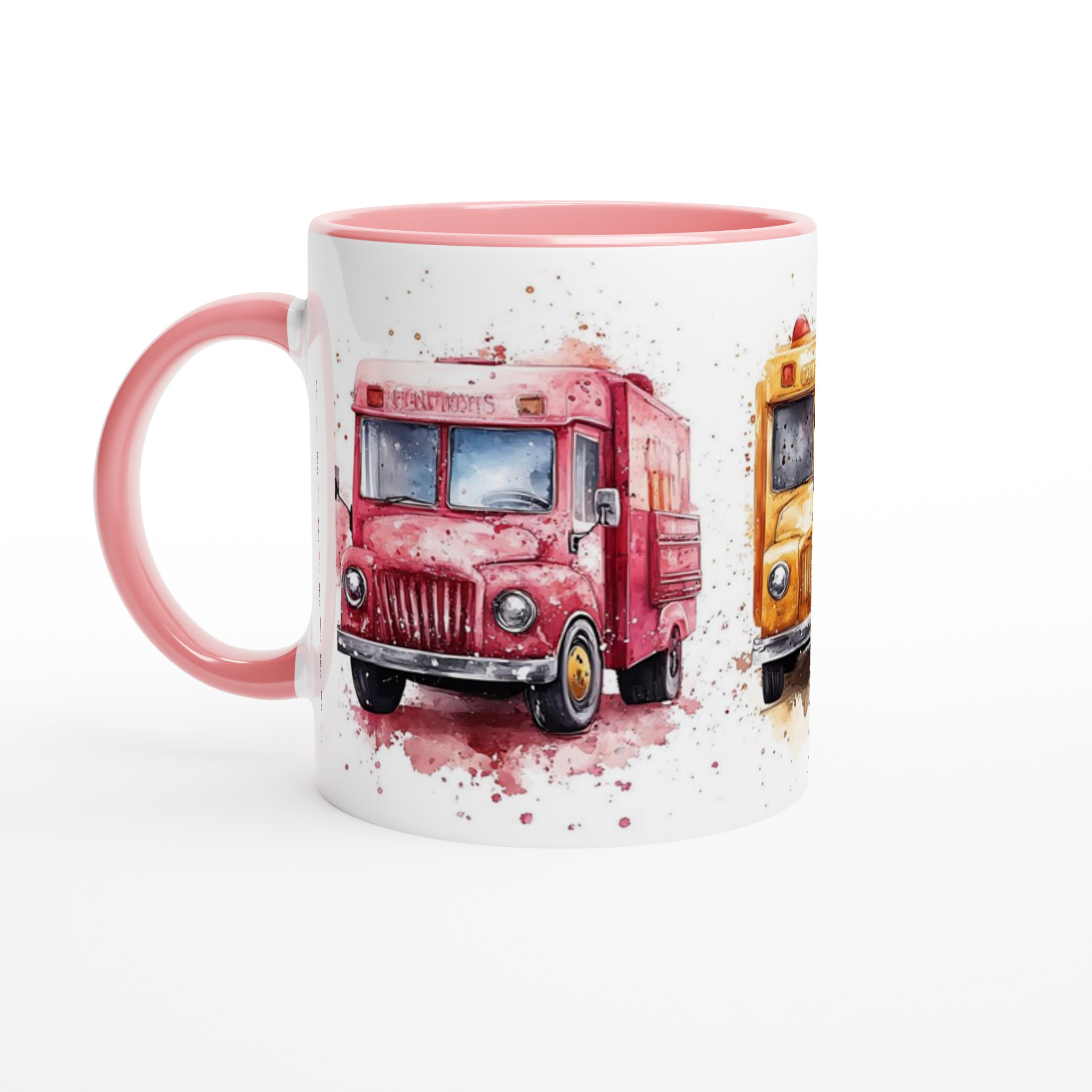 Retro Food Truck Akvarellmugg – Levande Färger och Charmig Design i Flera Nyanser 4 9a31cf82-e0c9-4d7d-8545-32110eb807d8