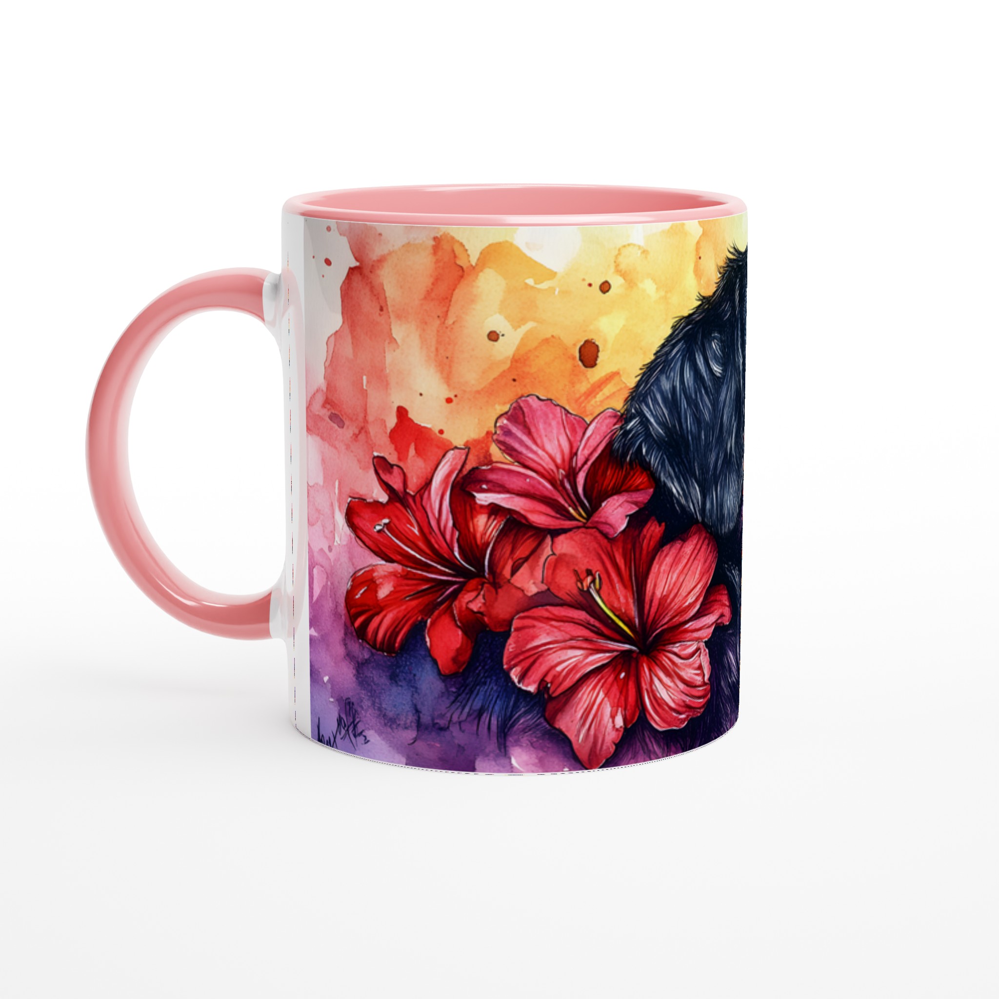 Konstnärlig Rottweiler Akvarell Mugg - Färgstark Kärlek till Din Bästa Vän | 11oz Keramikmugg i Valfri Färg 7 9a38d9b0-b2f8-425e-bc33-333d542ec244