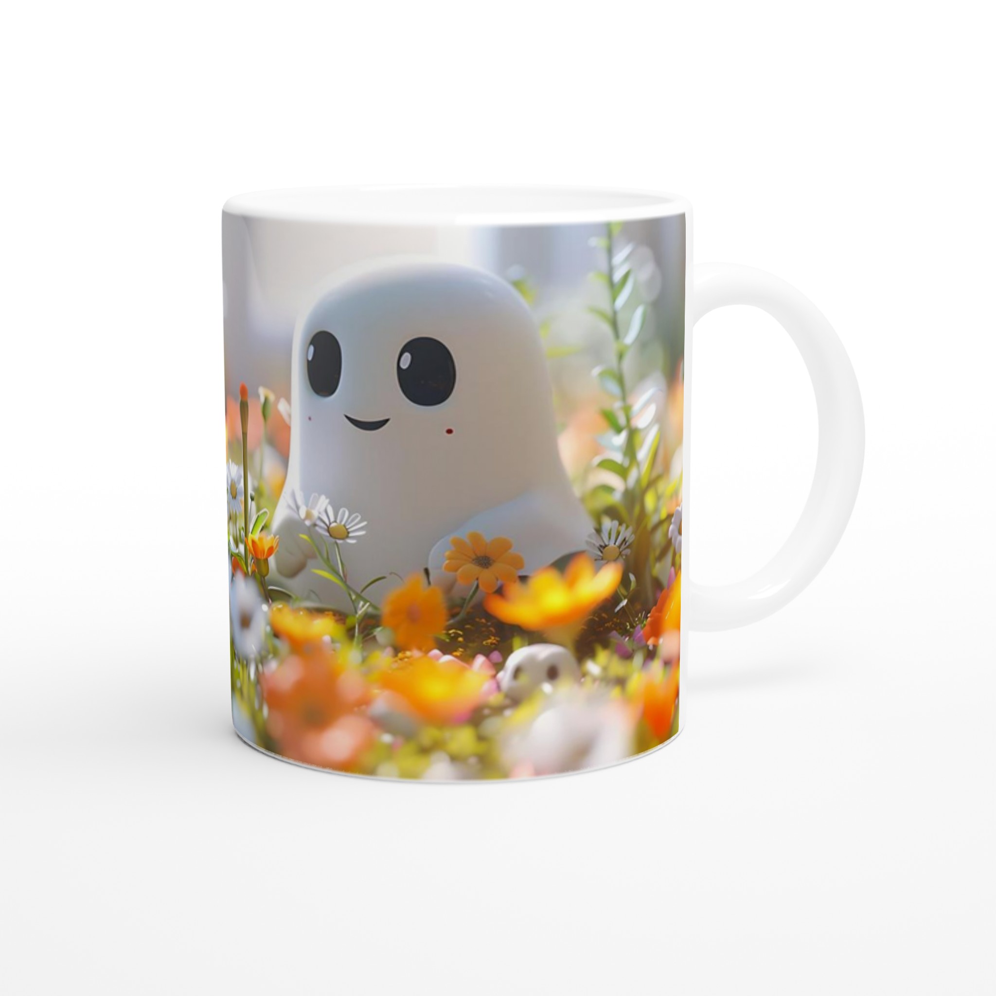 Söt Spöke Blomsteräng 11oz Keramisk Mugg – Välj bland 7 Livfulla Färger 9 9a6719ba-ab5d-4100-b7b3-0a5a5e8a5323
