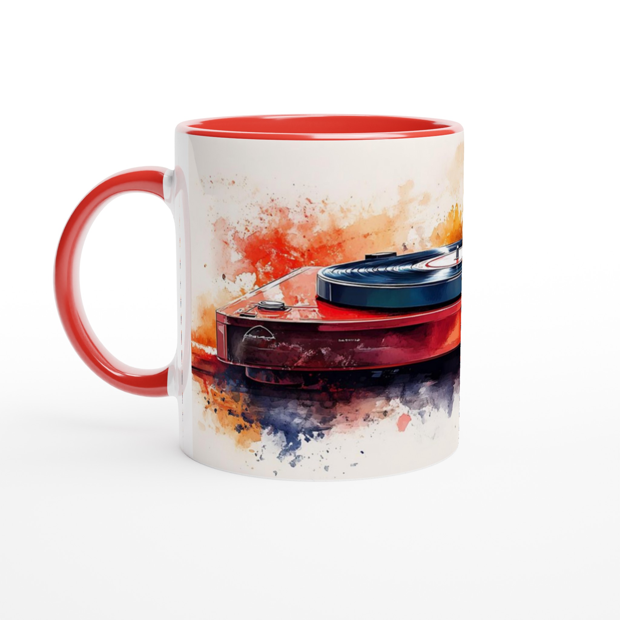 Retro Vinyl Vibe Mugg - Musikinspirerad Akvarell på 11oz Keramik, Välj Din Färg! 5 9a74d466-3f5f-4805-8b81-ae619112f51e