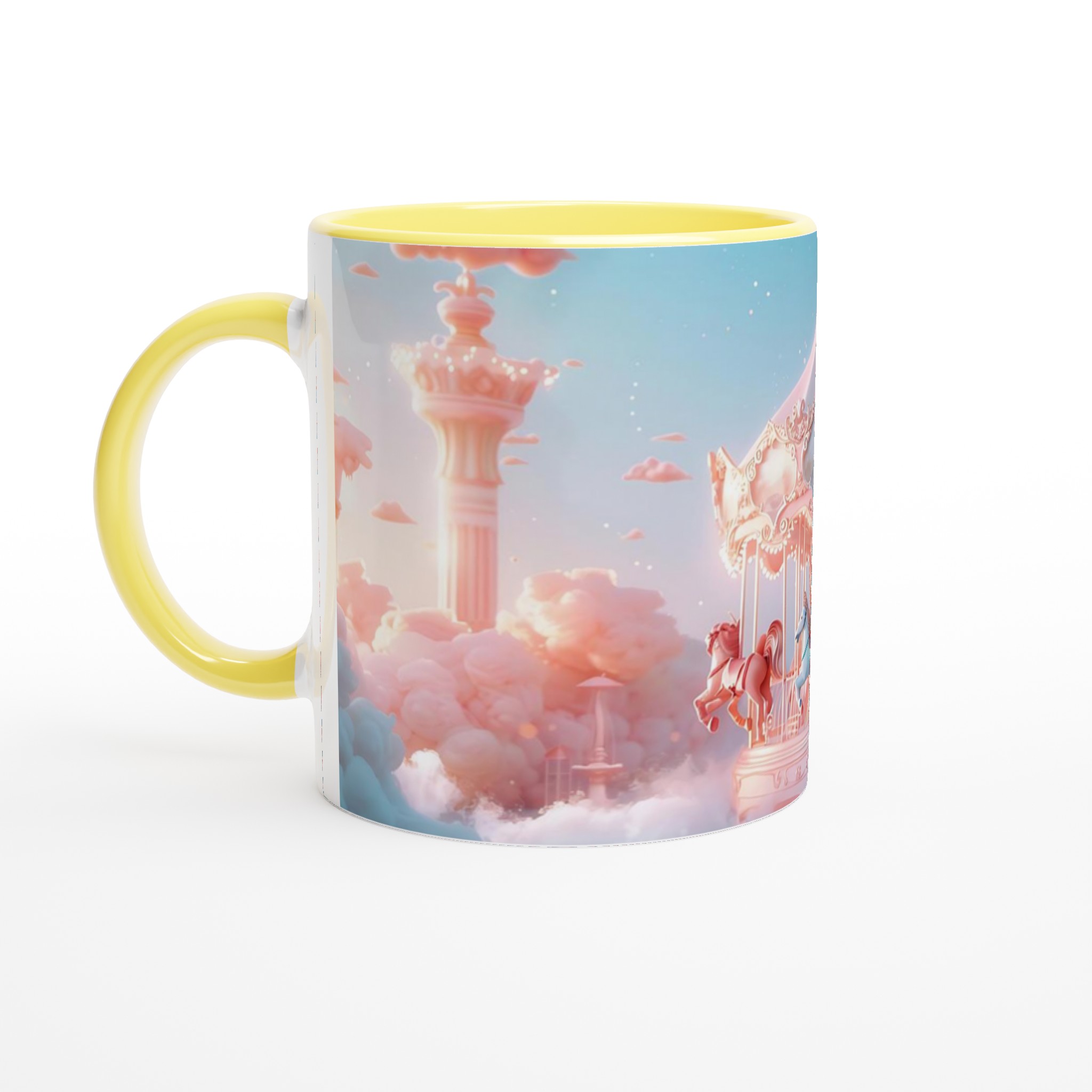 Magisk Karusellmugg – Drömsk Rosa & Blå Himmel – 11oz Premium Keramisk Mugg i Valfri Färg 5 9a97fed1-afe0-4c9e-a4a9-832ee96a0873