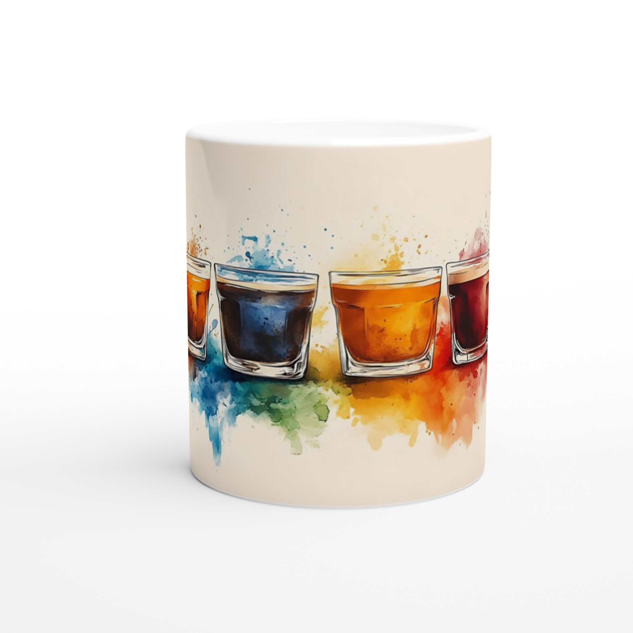 Färgsprakande Kaffekoppar Akvarell Konst Mugg – 11oz Keramisk Mugg i Varianter för Din Stil 8 9a9a25a1-e6bc-4fbc-a2e4-fba40e7cebc8