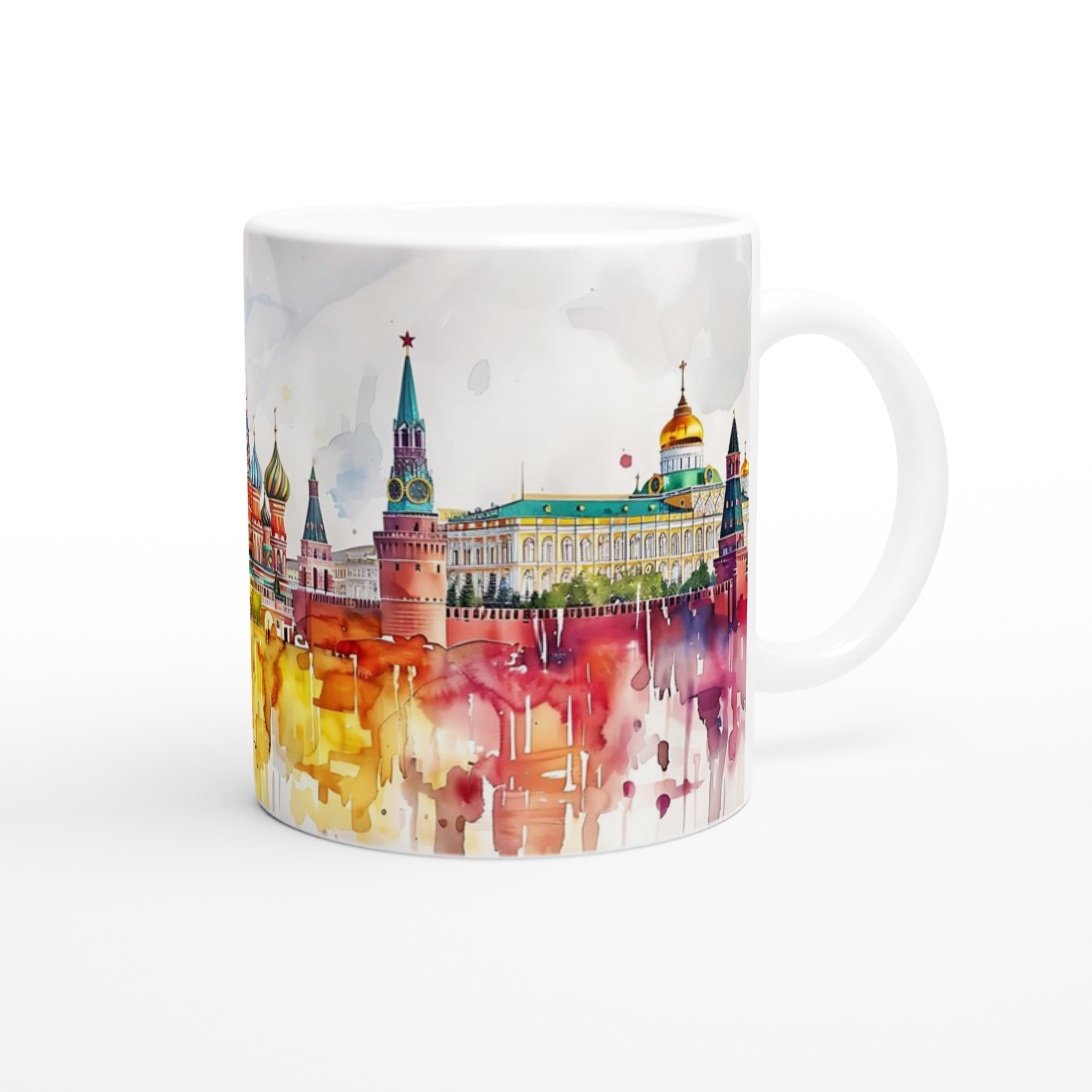 Färgsprakande Stadslandskap Mugg – Vattenfärgskonst i 11oz Keramik, Välj din Favoritfärg! 9 9af335cb-2e87-459d-aa32-7ecf608ce7f8