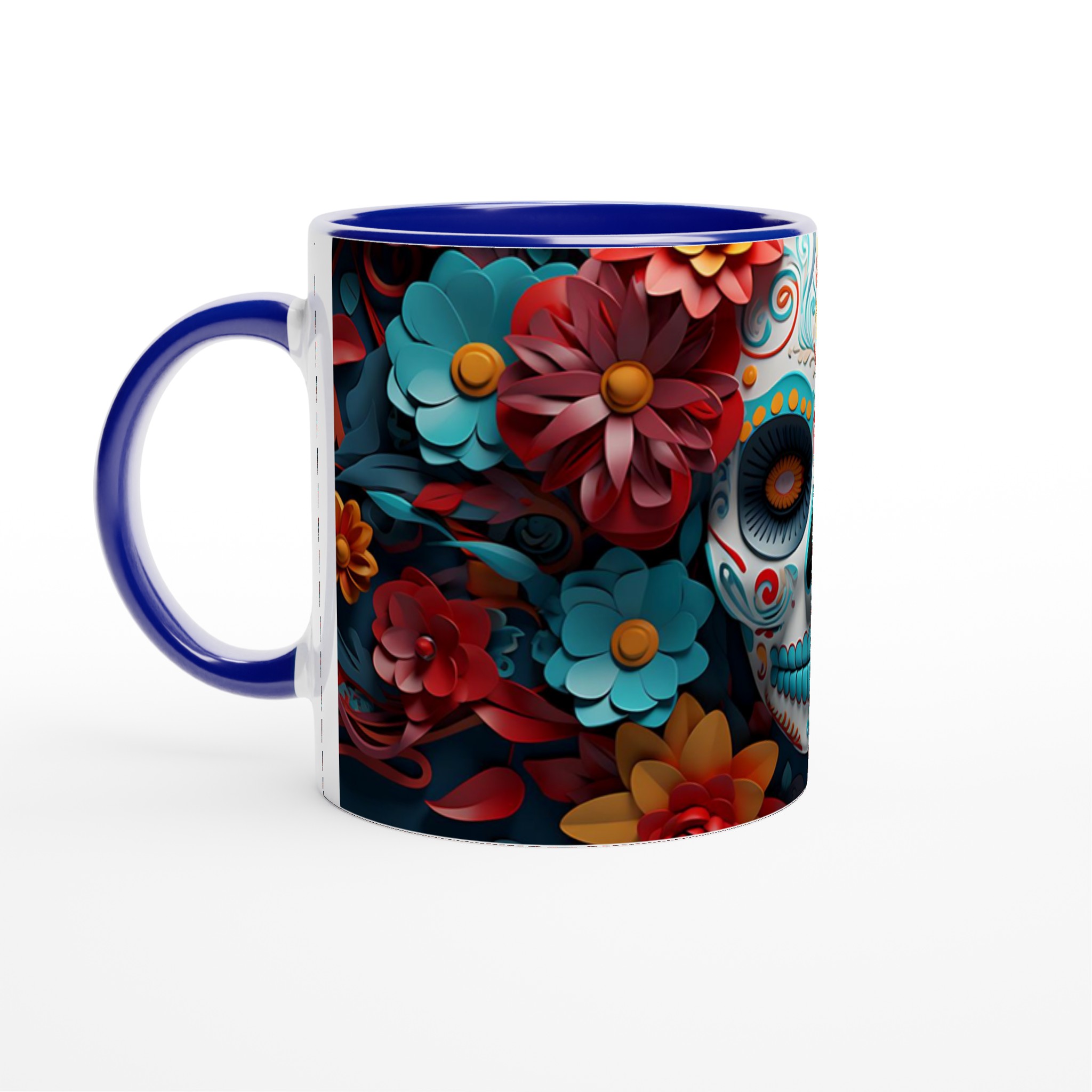 Färgsprakande Sugar Skull Keramikmugg – Perfekt för Día de los Muertos & Festliga Stunder, Välj din färg! 4 9b11fc93-9350-4c5b-aa68-d83fc55dd994